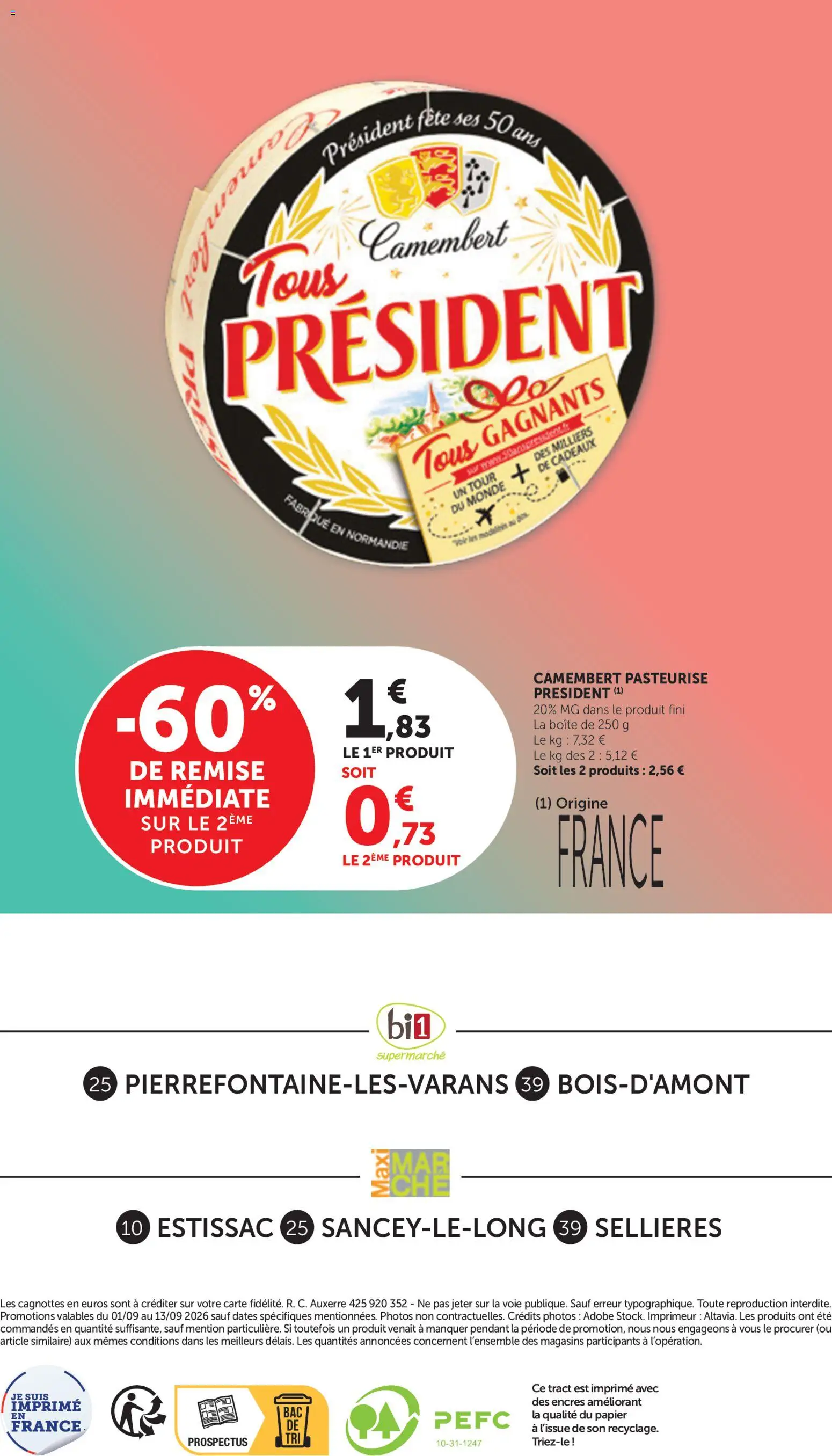 {H1} | Page: 16 | Produits: Camembert