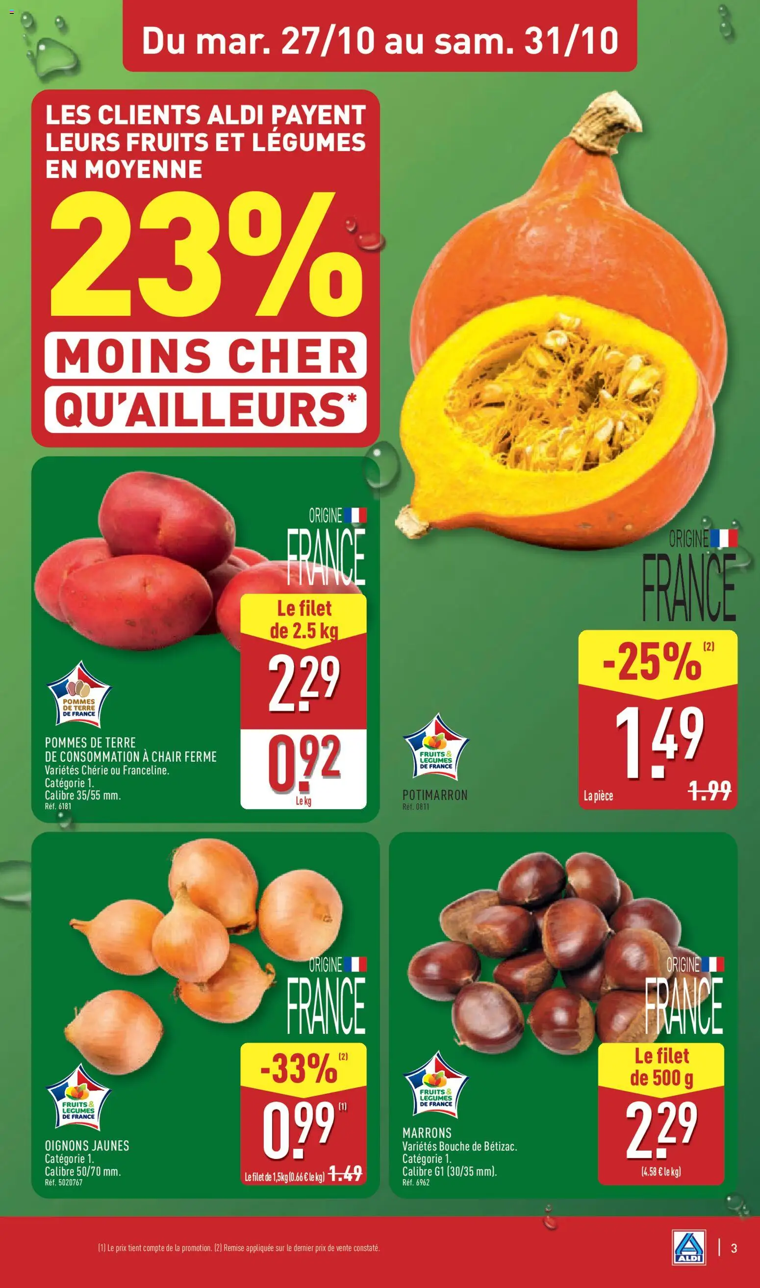 {H1} | Page: 7 | Produits: Potimarron, Fruits, Pommes, Pommes de terre