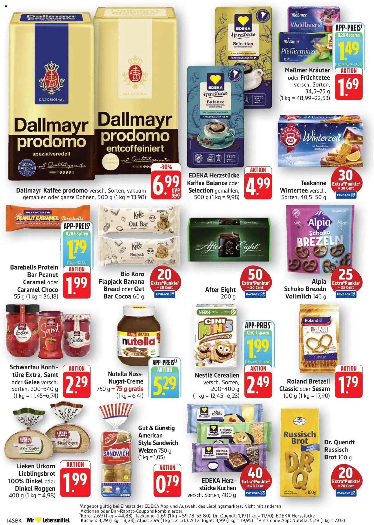 Edeka Prospekt Walldorf – gültig ab 26.10.2026 | Seite: 22 | Produkte: Kaffee, Messmer, Nutella, Dallmayr