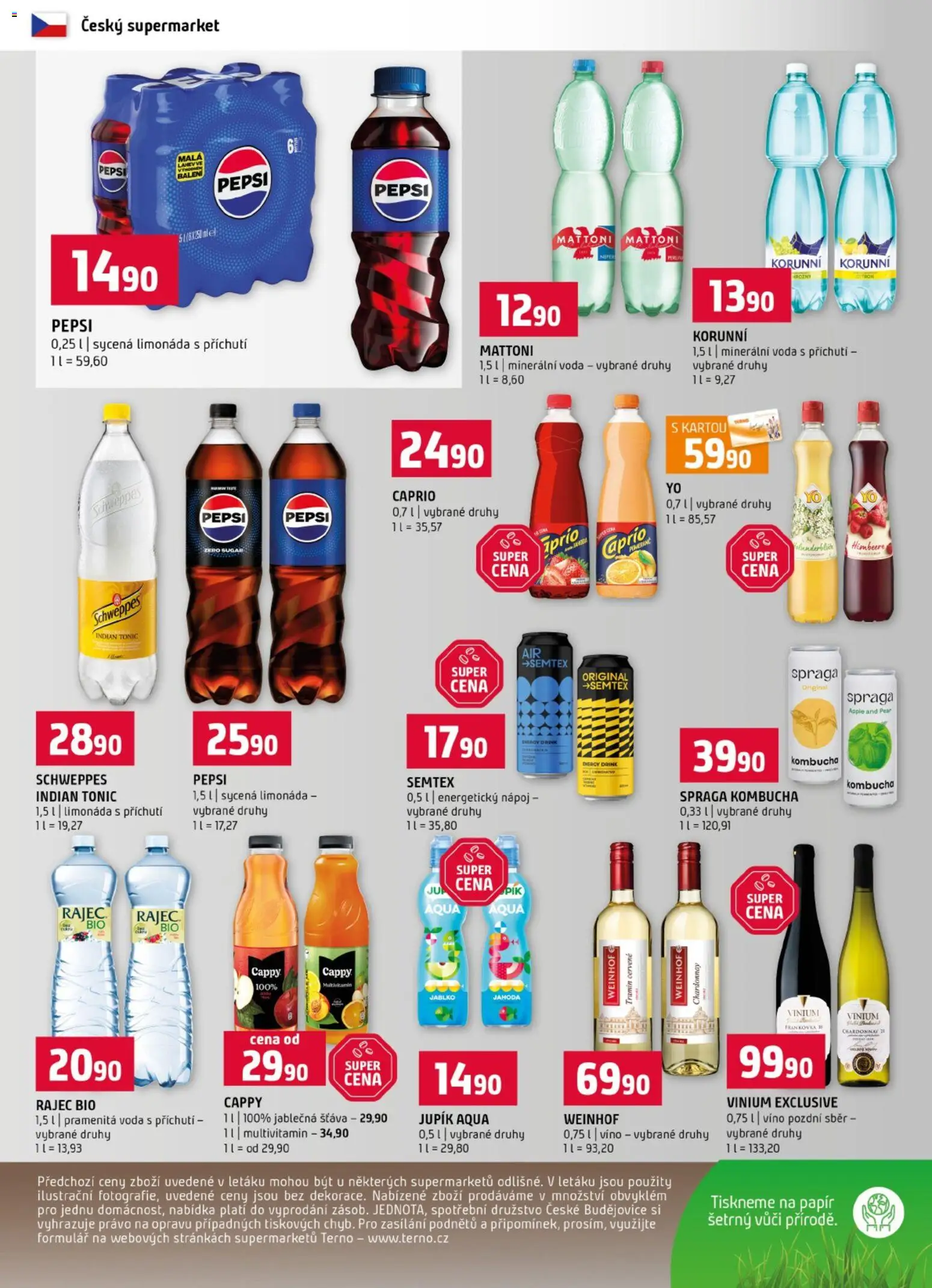 Terno leták od 22.07.2026 | Strana: 12 | Produkty: Mattoni, Voda, Pepsi, Minerální voda