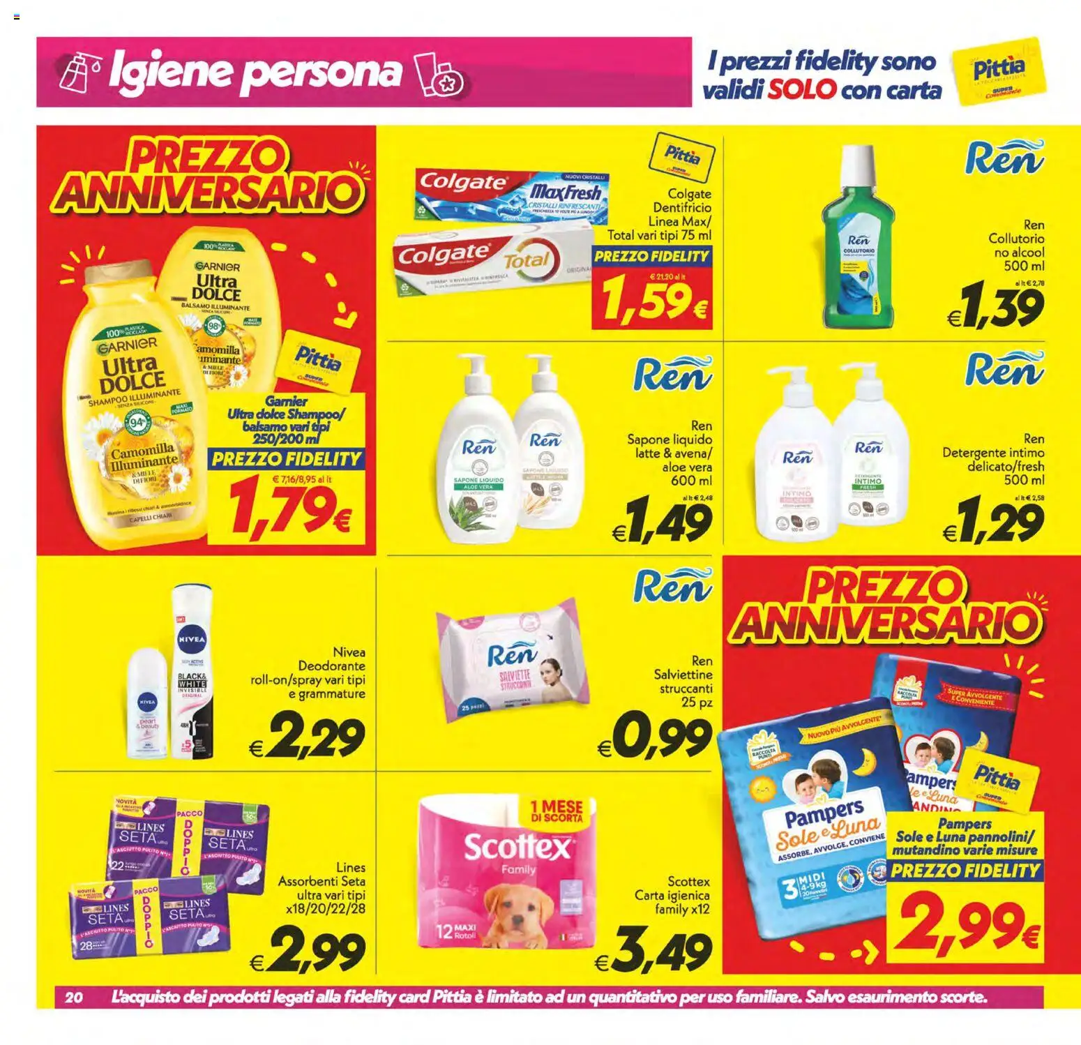 Volantino SuperConveniente del 02/10/2026 | Pagina: 20 | Prodotti: Sapone, Collutorio, Intimo, Aloe vera