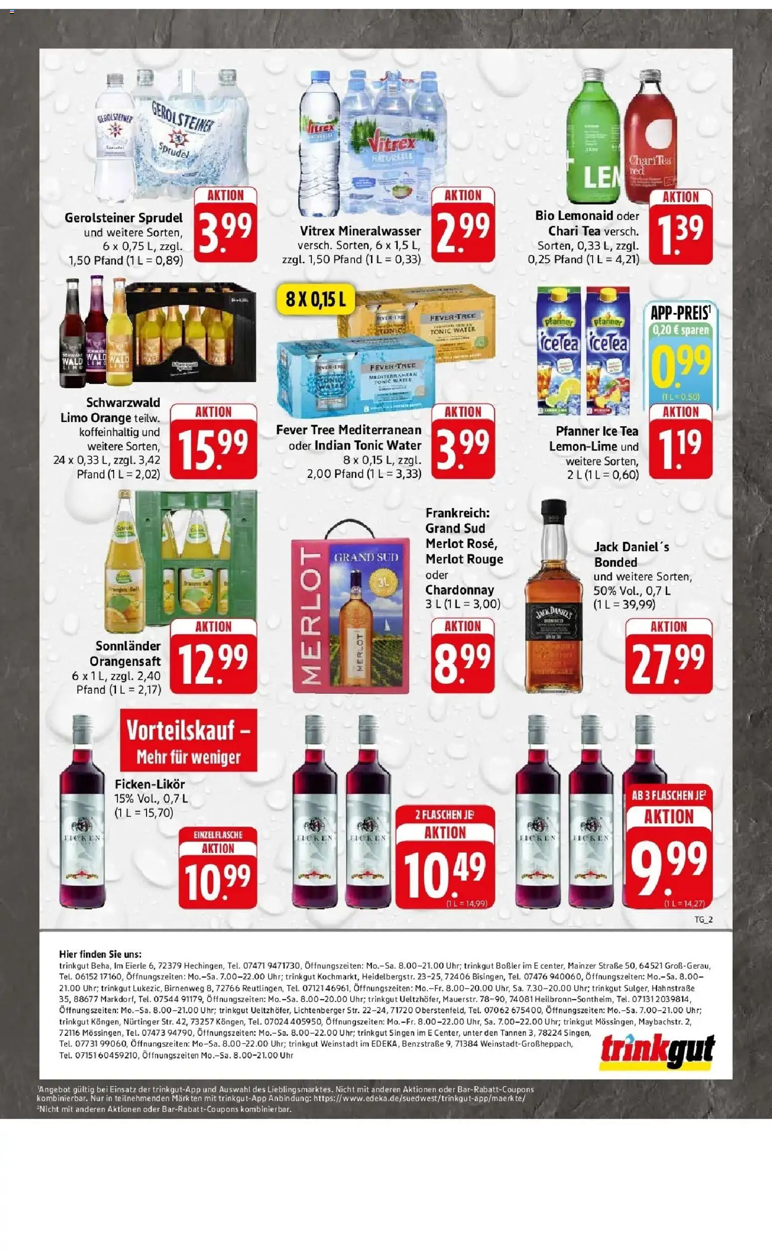 Edeka Prospekt Groß-Gerau – gültig ab 27.07.2026 | Seite: 59 | Produkte: Jack Daniel's, Orangensaft, Grand sud, Uhr
