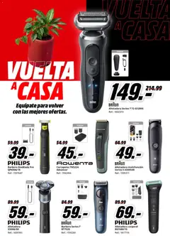 Vista previa Media Markt Vuelta al Cole válido desde el 26/08/2026 | Página: 25 | Productos: Afeitadora, Cortapelos