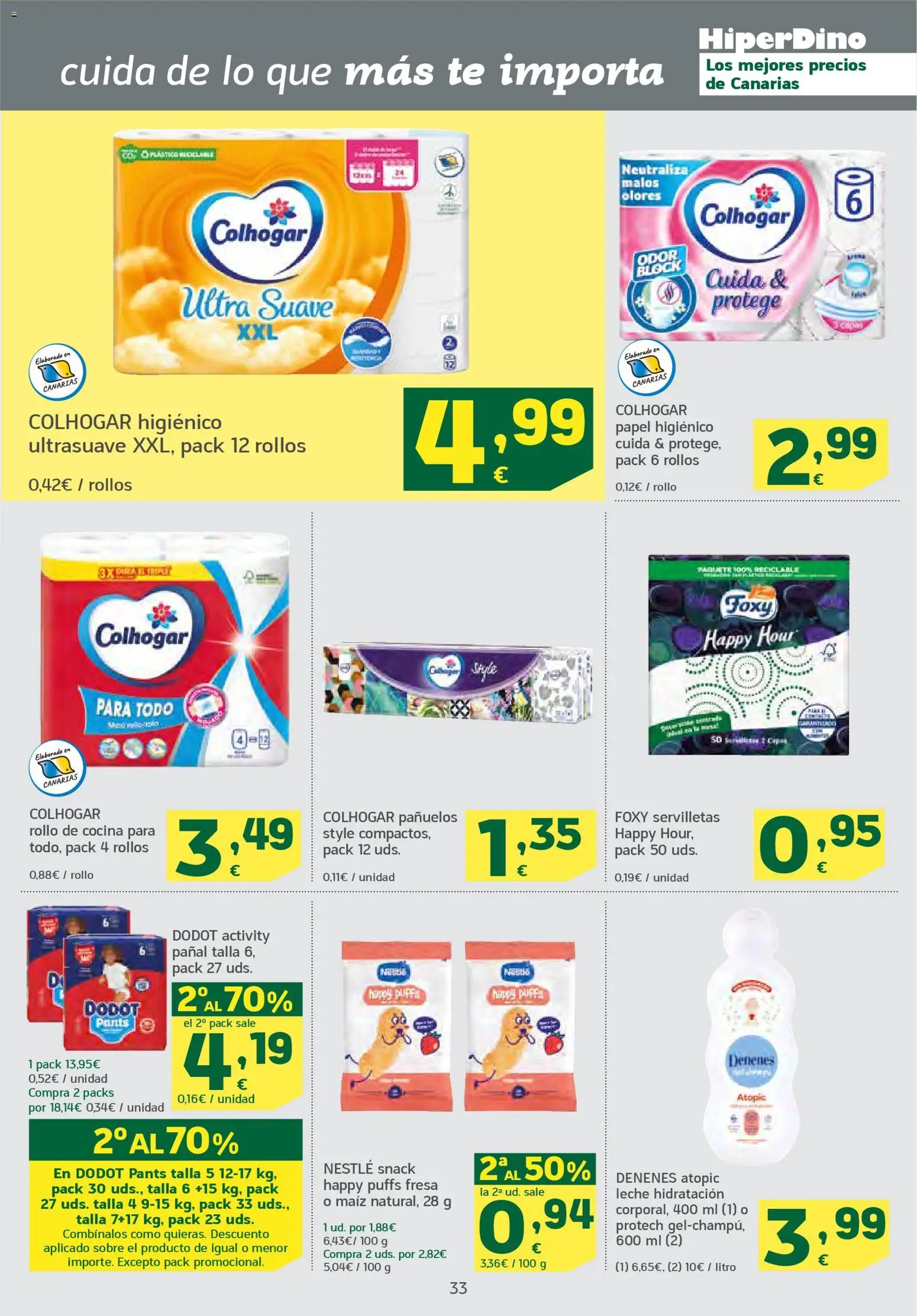 HiperDino folleto │ válido desde el 10.03.2026 | Página: 33 | Productos: Leche, Papel higienico, Té, Cocina
