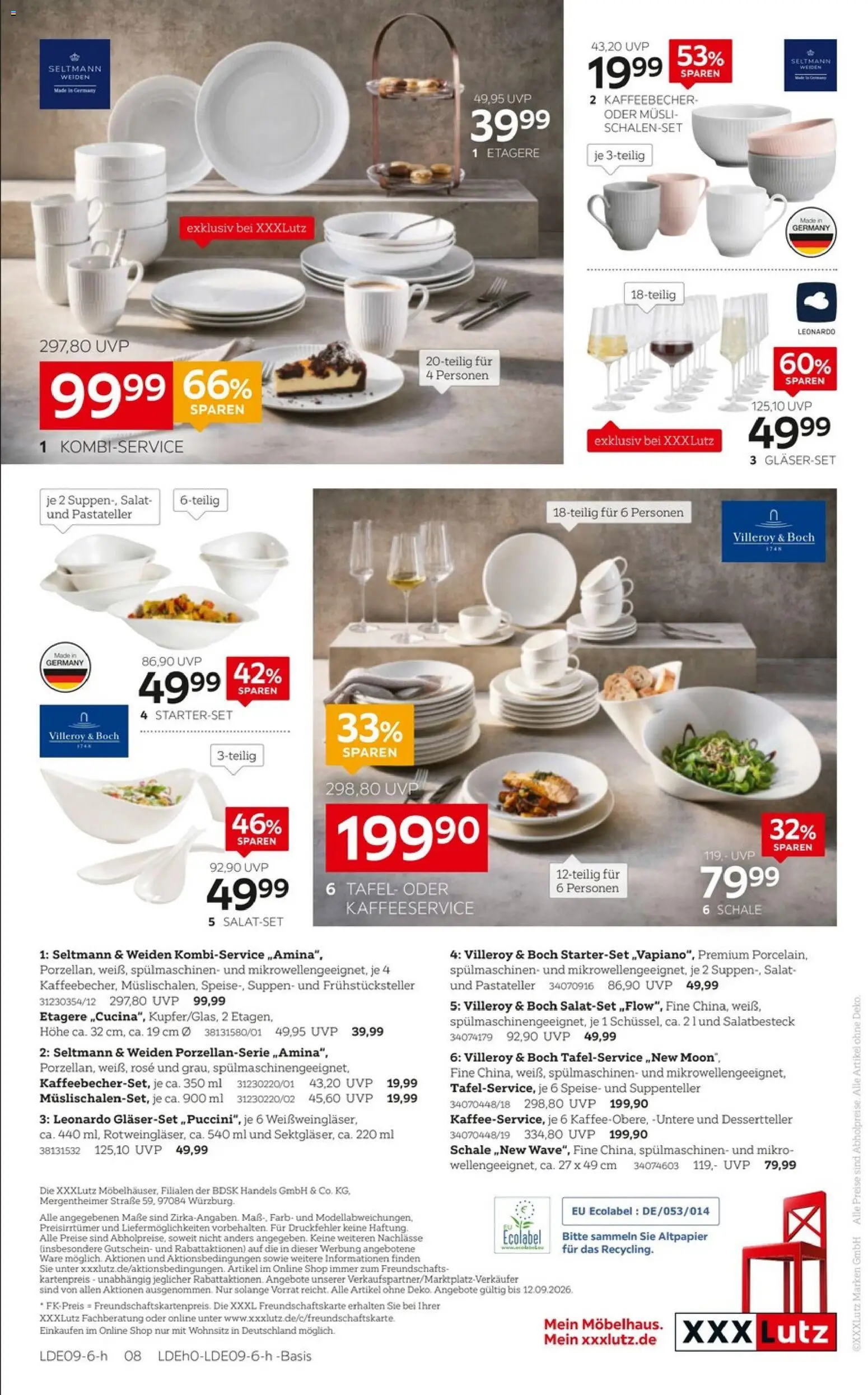 XXXLutz Bis zu 67% sparen – gültig ab 29.08.2026 | Seite: 13 | Produkte: Musli, Salat