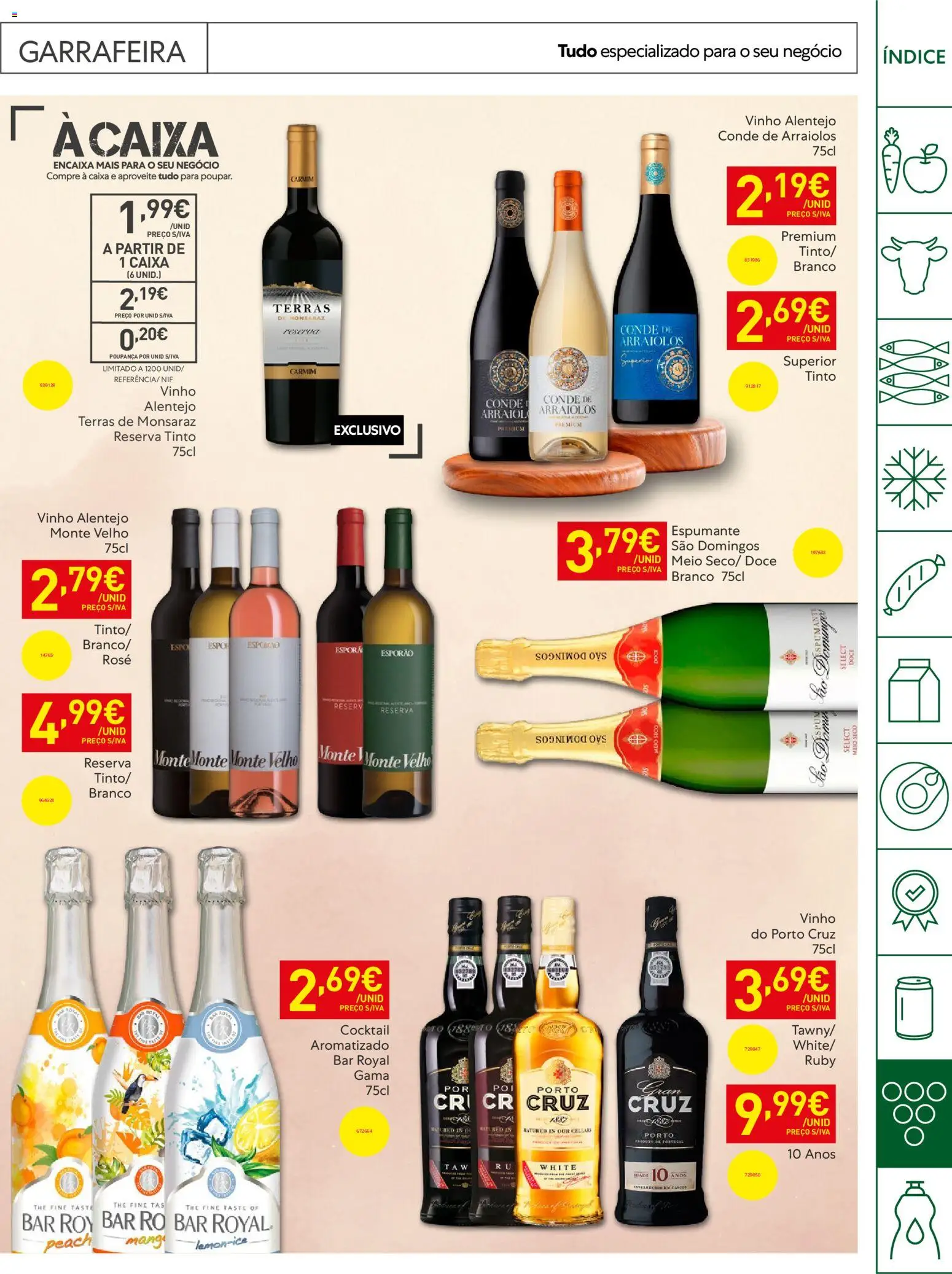 Recheio Horeca │ válido de 19.05.2026 | Página: 33 | Produtos: Espumante, Caixa, Vinho