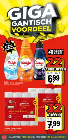 Vomar folder - Voorbeeld van een folder van Vomar, geldig van 10-10-2026 | Pagina: 12 | Producten: Wasmiddel, Robijn, Toiletpapier