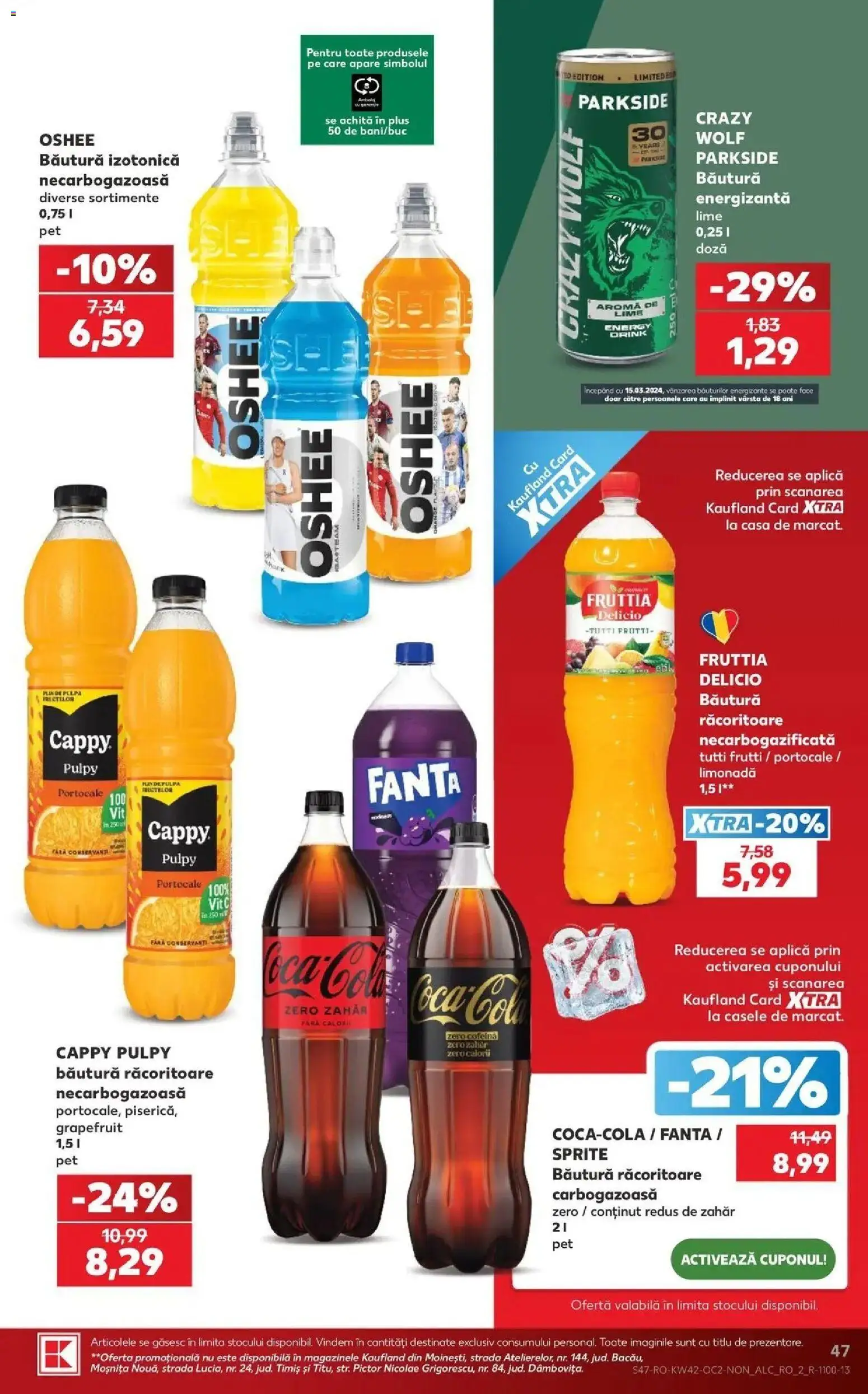 Kaufland Vaslui 14.10.2026 - Revista si Oferta | Pagină: 47 | Produse: Zero, Aplică, Grapefruit, Zahăr