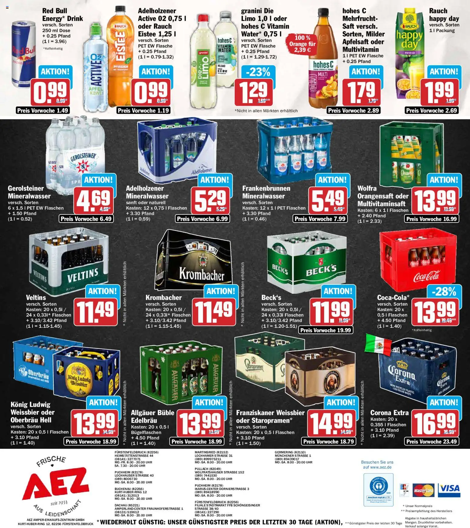 AEZ Prospekt – gültig ab 26.10.2026 | Seite: 16 | Produkte: Orangensaft, Mineralwasser, Zitrone, Uhr