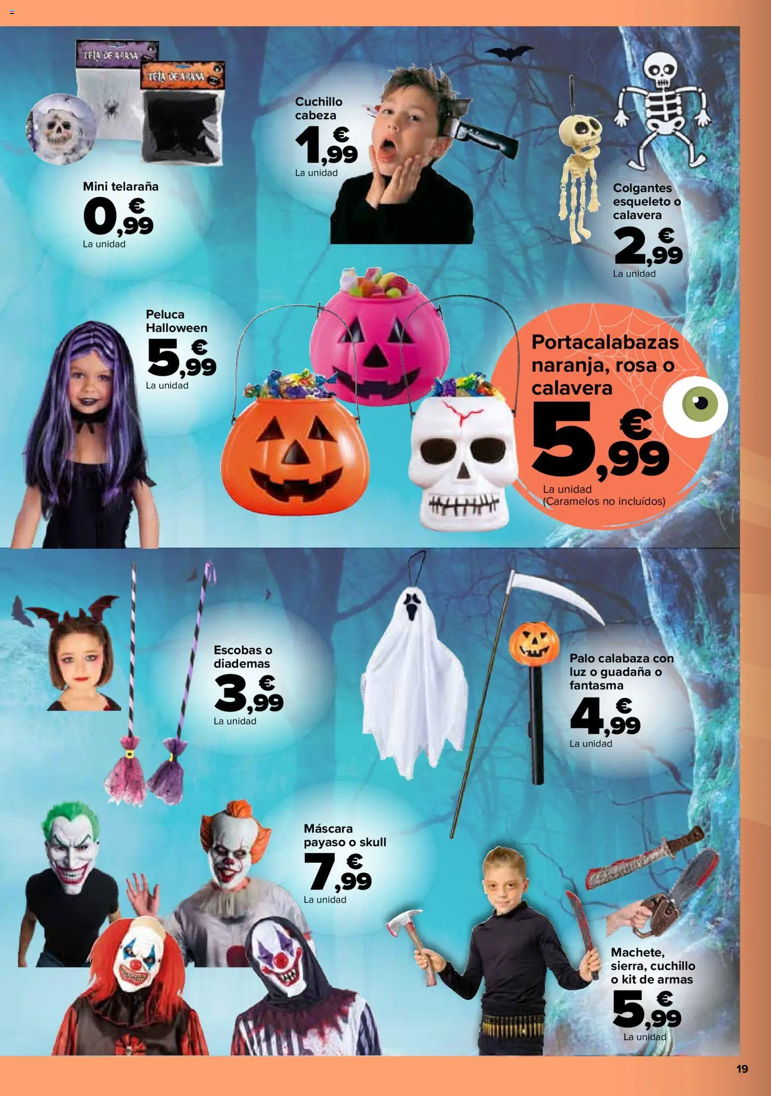 Carrefour Halloween │ válido desde el 06/10/2026 | Página: 19 | Productos: Máscara, Calabaza