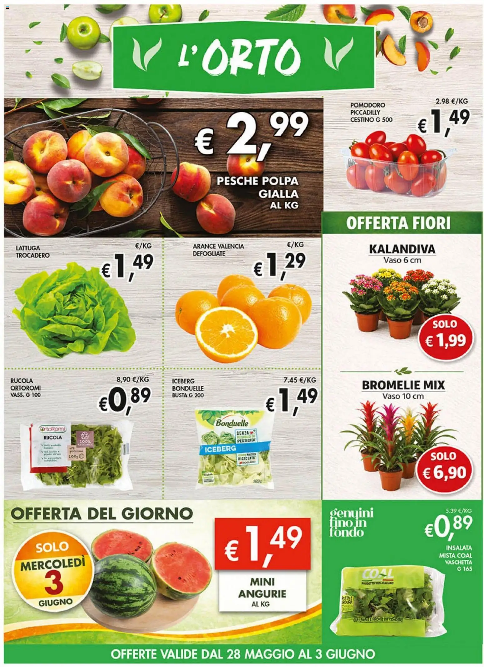 Volantino Coal del 21.05.2026 | Pagina: 5 | Prodotti: Arance, Rucola, Insalata, Pomodoro