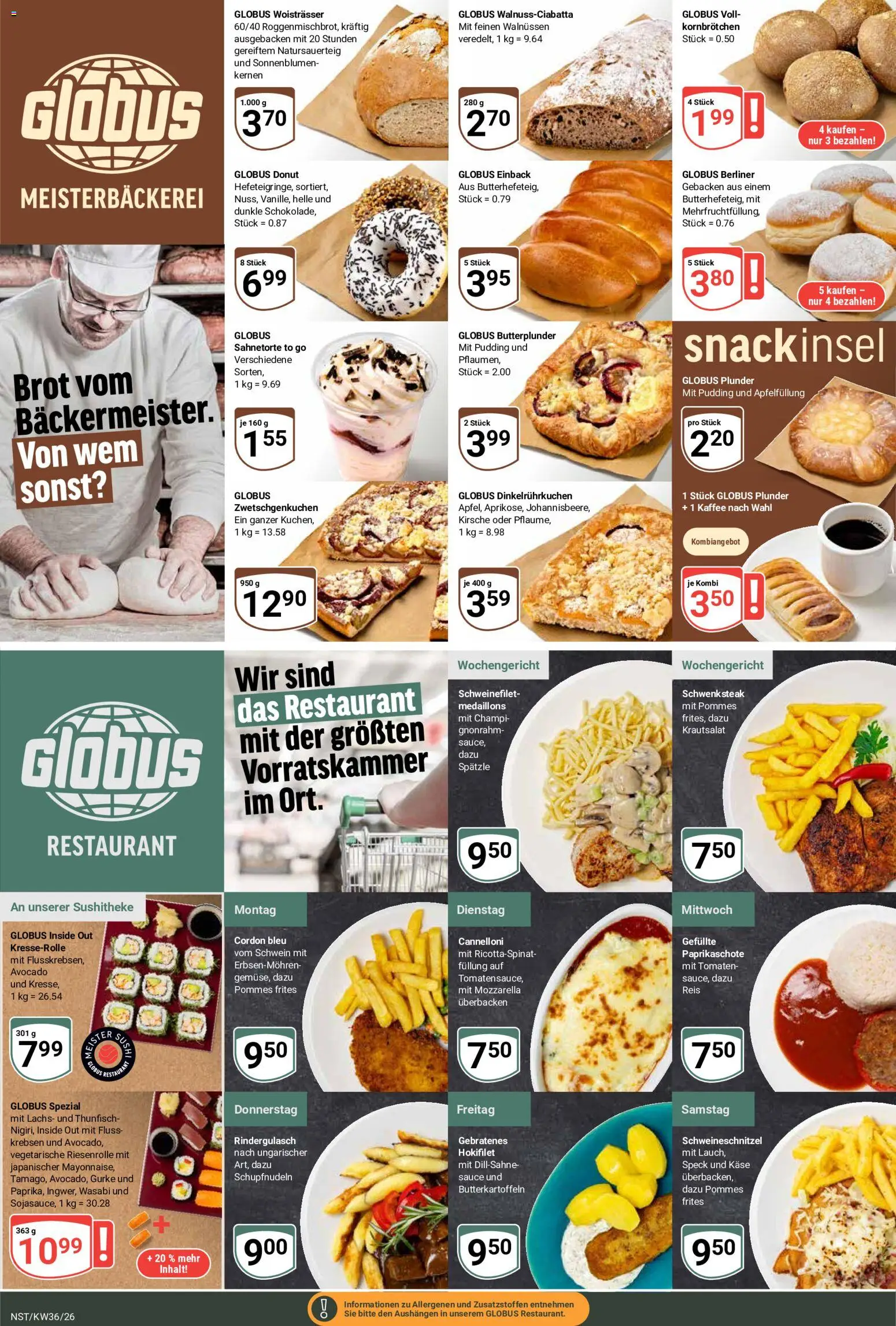 Globus Prospekt Neustadt a.d. Weinstraße – gültig ab 31.08.2026 | Seite: 12 | Produkte: Berliner, Thunfisch, Kaffee, Schweinefilet