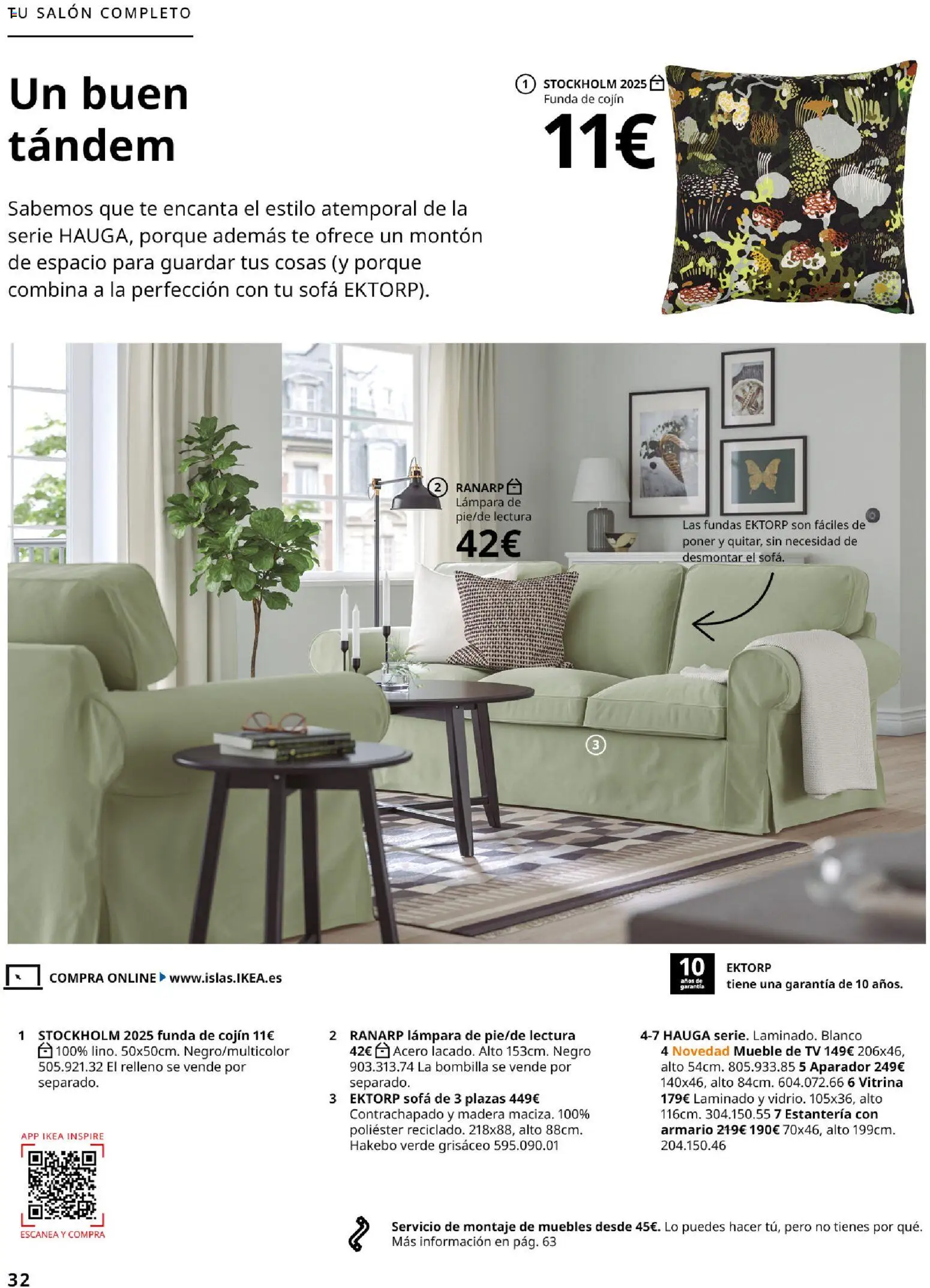 IKEA - Salones │ válido desde el 04/02/2026 | Página: 32 | Productos: Muebles, Funda, Bombilla, Armario