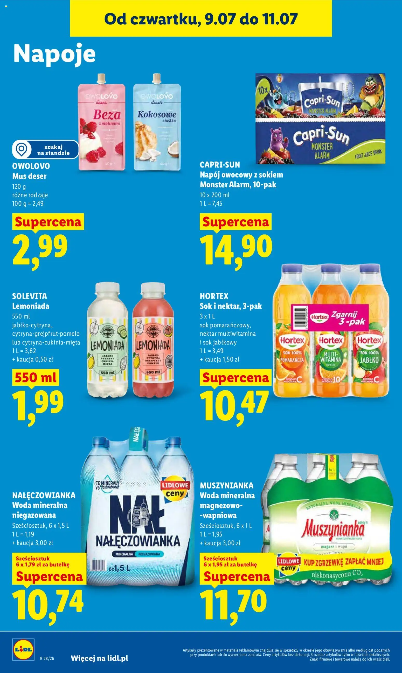 Lidl Polsko leták od 09.07.2026 | Strana: 70 | Produkty: Pomelo, Monster, Minerály, Solevita