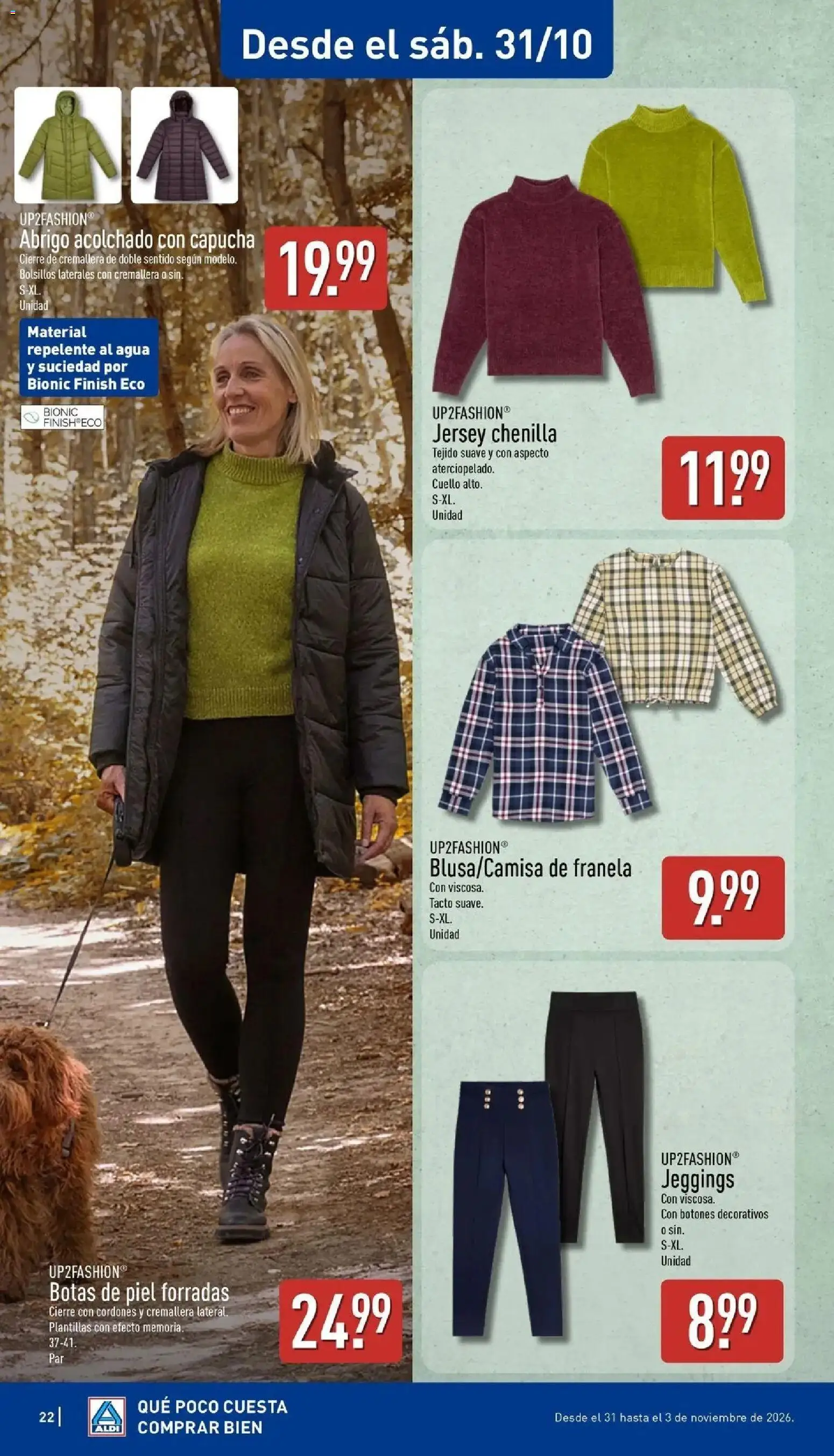 Aldi - Qué poco cuesta comprar bien │ válido desde el 26/10/2026 | Página: 22 | Productos: Botas, Agua