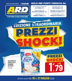 Anteprima del volantino ARD Discount volantino Prezzi Shock valido a partire dal 18.05.2026