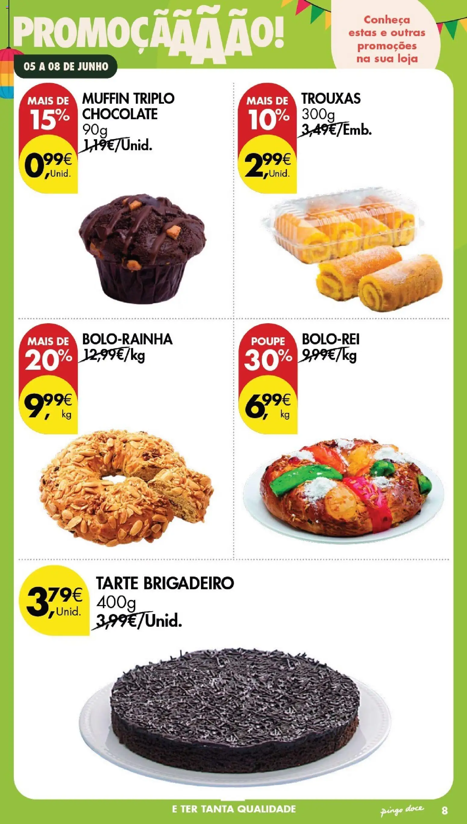 Pingo Doce Poupe este Fim de Semana │ válido de 05.06.2026 | Página: 7 | Produtos: Chocolate, Tarte