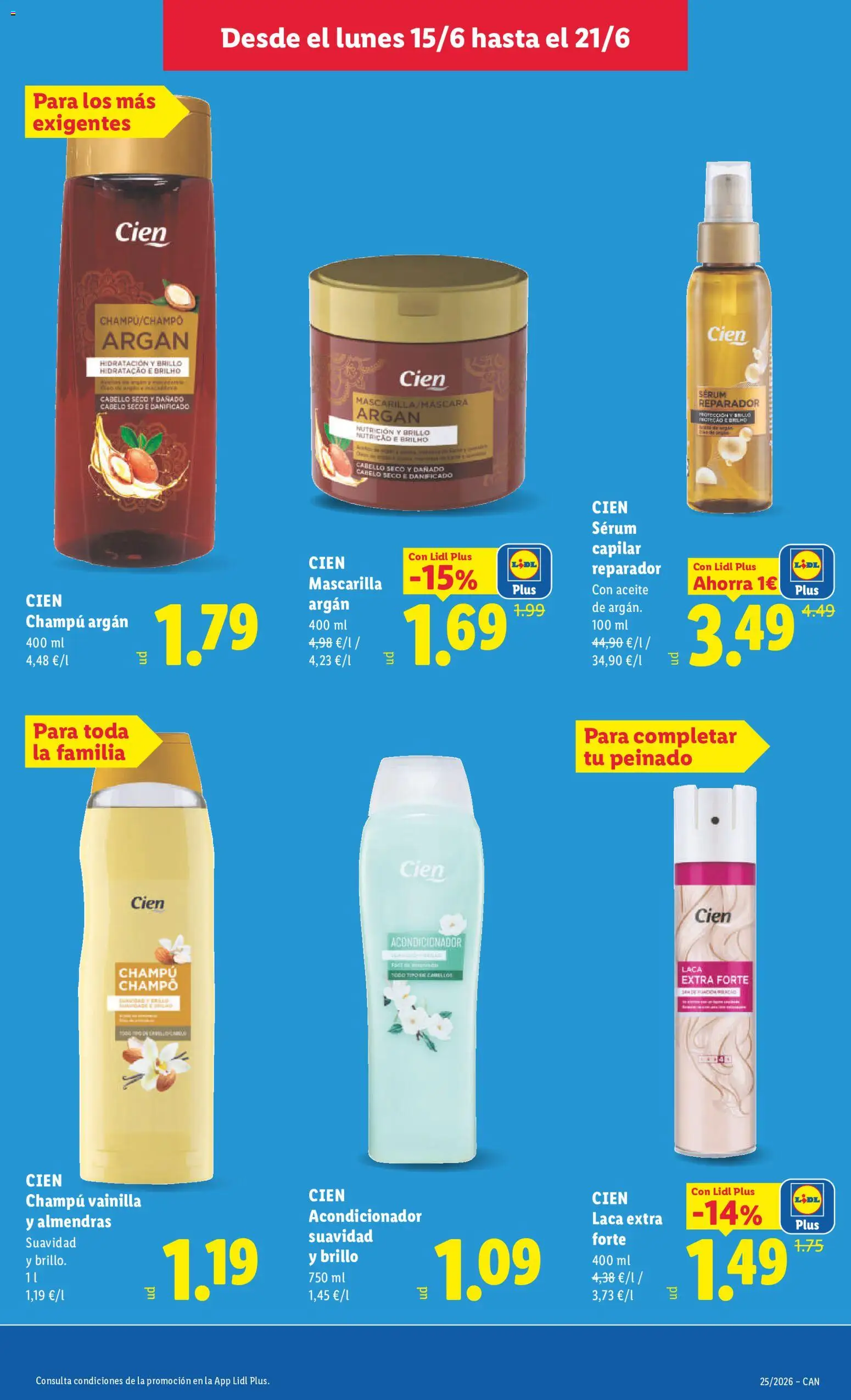 Lidl folleto Canarias │ válido desde el 15.06.2026 | Página: 33 | Productos: Champú, Acondicionador, Sérum, Aceite