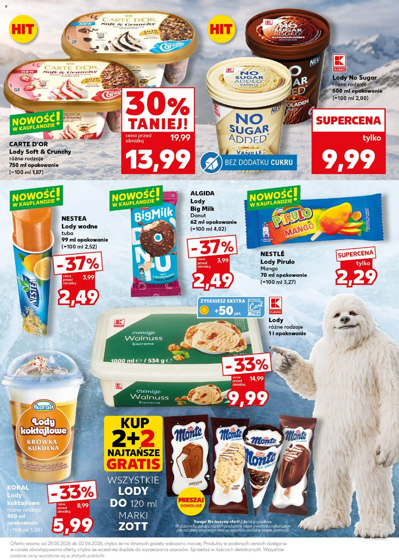 Kaufland Polsko leták - Mocny start od 01.06.2026 | Strana: 21 | Produkty: Donut, Mango, Nestea, Tuba