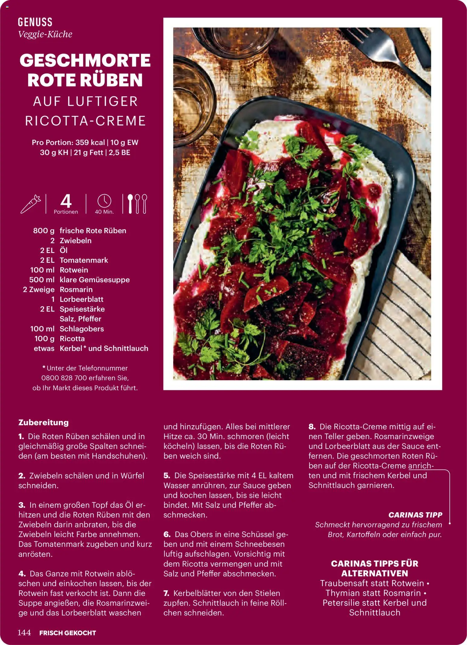 Billa AT akciós ujság - amely érvényes a következő dátumtól: 2026.10.01. | Oldal: 144 | Termékek: Ricotta