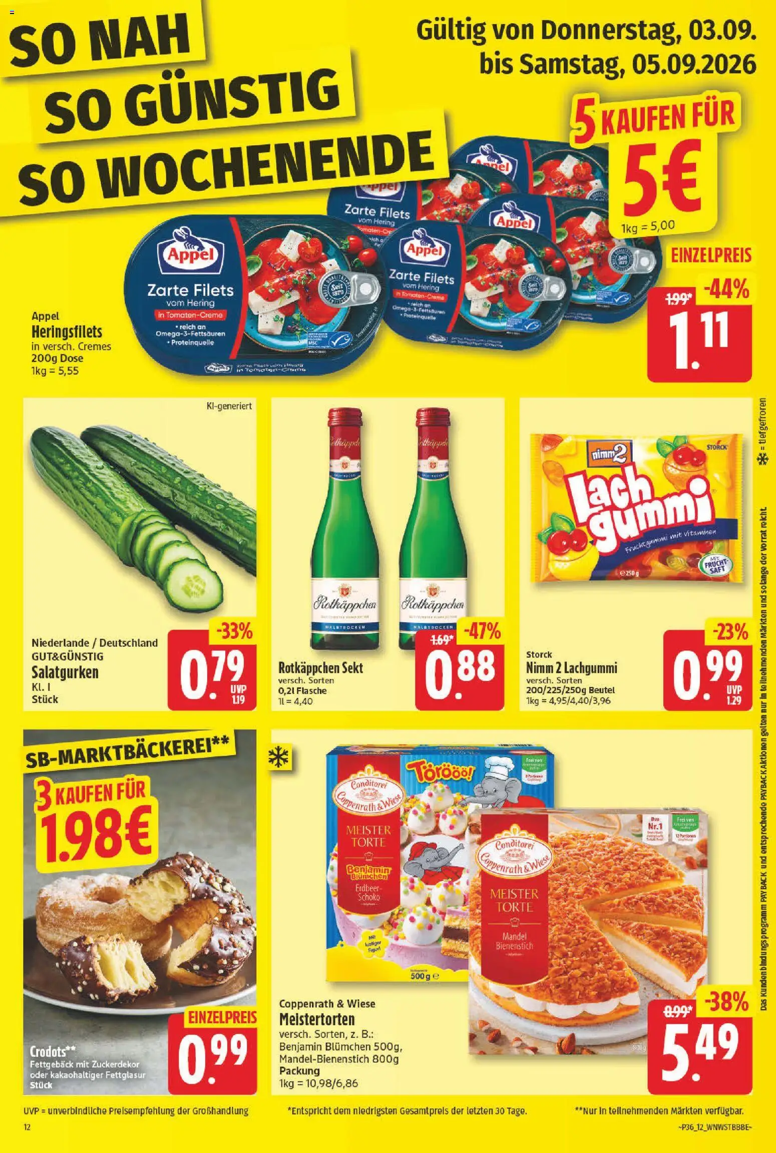 NP Discount Prospekt – gültig ab 31.08.2026 | Seite: 14 | Produkte: Rotkappchen sekt, Hering, Rotkäppchen, Saft