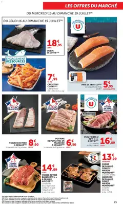 Hyper U - Prévisualisation de Hyper U catalogue valide à partir de 15/07/2026 | Page: 25 | Produits: Poissonnerie, Viande, Porc, Viande bovine