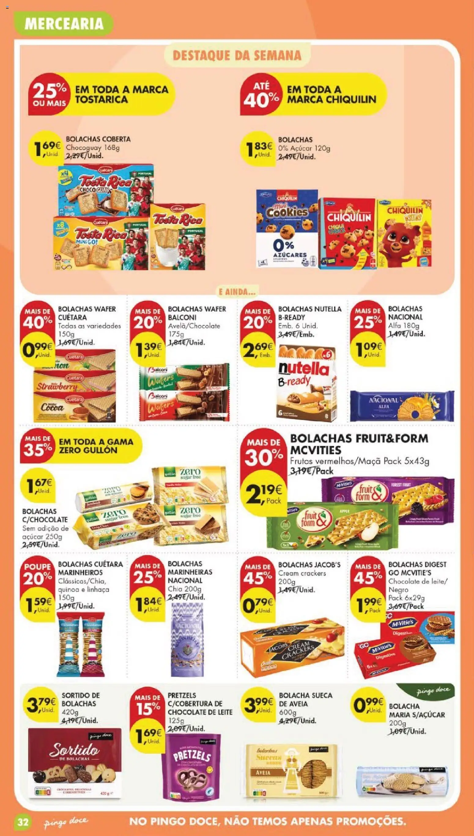 Pingo Doce folheto │ válido de 05.05.2026 | Página: 34 | Produtos: Bolachas, Quinoa, Leite, Chocolate