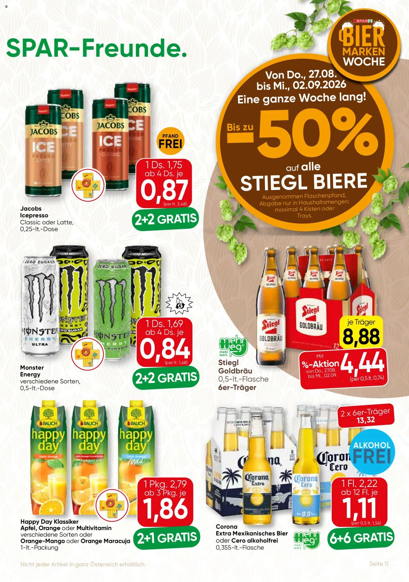 SPAR Gourmet Flugblatt gültig ab 27.08.2026 | Seite: 11