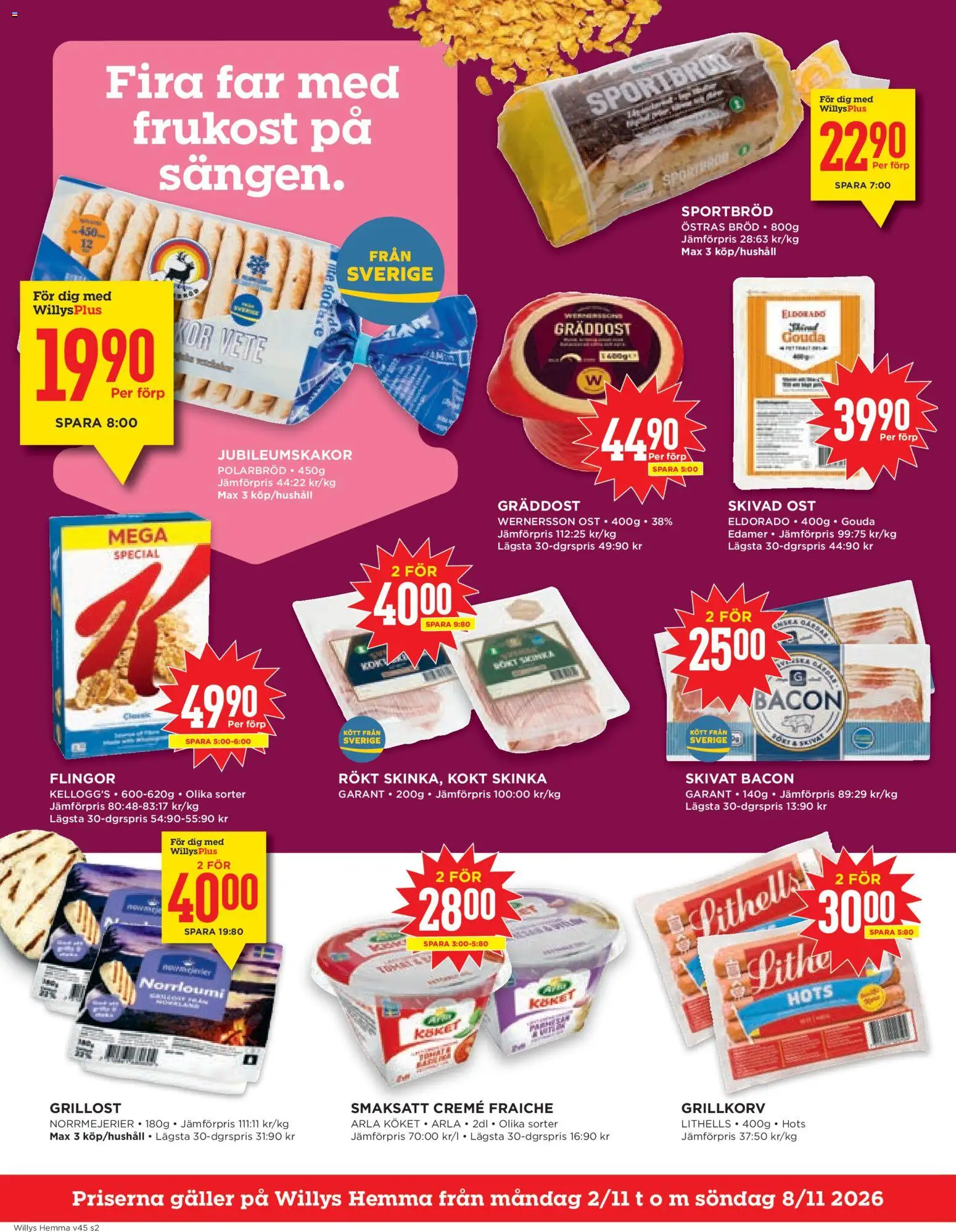 Willys reklamblad aktuell från 02/11/2026 | Sida: 2