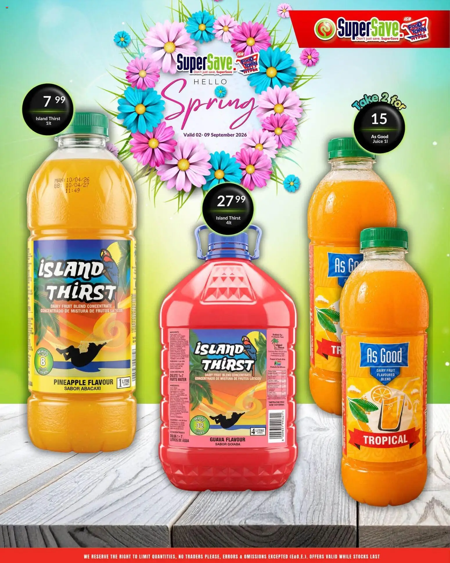New Super Save catalogue – valid from 09/09/2026 | Page: 23 | Products: Juice, Pineapple, Water, Fruit