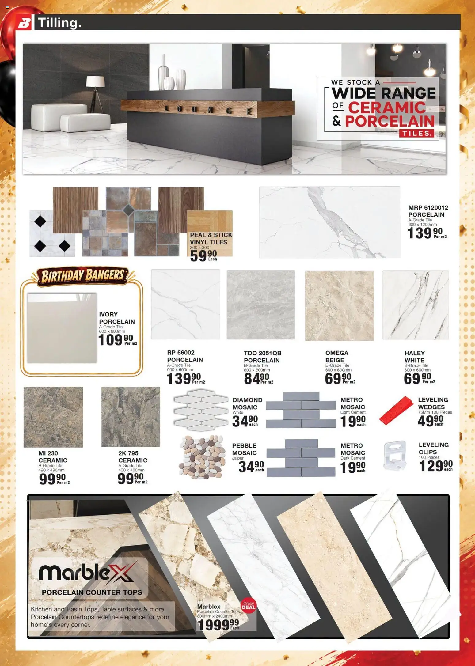 New Build It catalogue – valid from 19/09/2026 | Page: 3 | Products: Table, Light, Basin, Cement