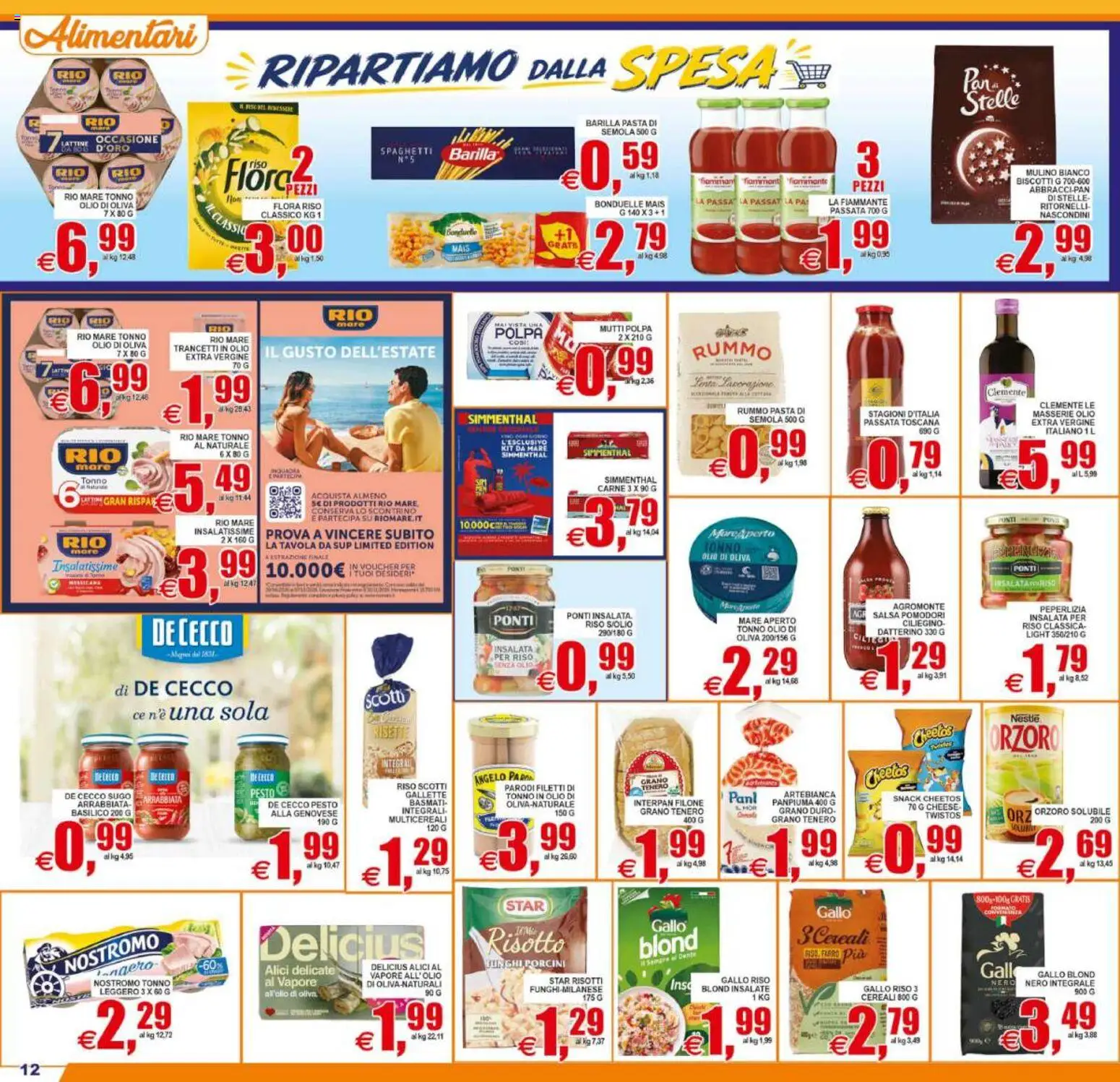 Volantino Pewex del 21/08/2026 | Pagina: 12 | Prodotti: Pasta, Gallette, Mais, Alici