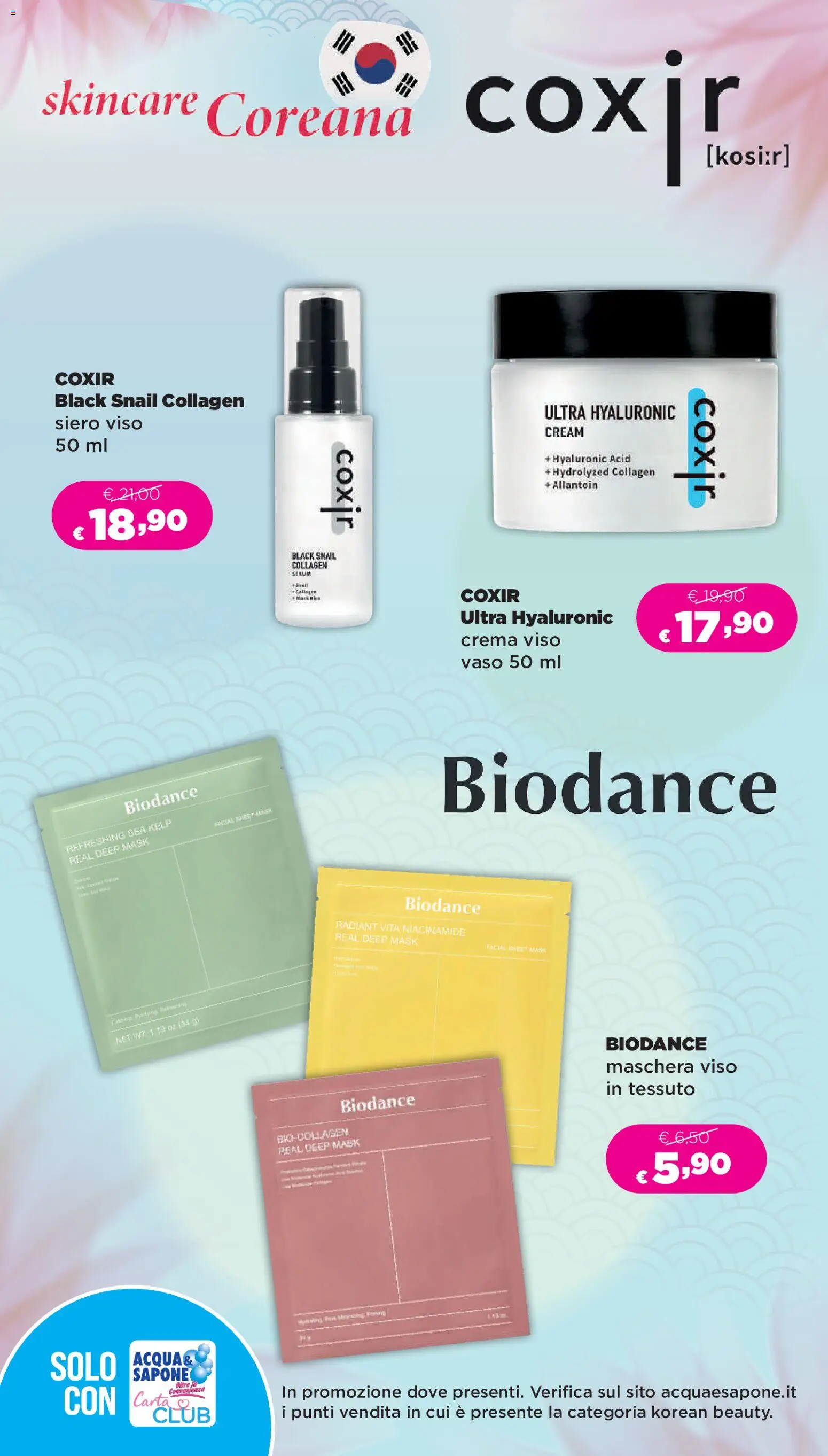 Volantino Acqua e Sapone del 24/09/2026 | Pagina: 23 | Prodotti: Crema, Maschera, Maschera viso, Crema viso
