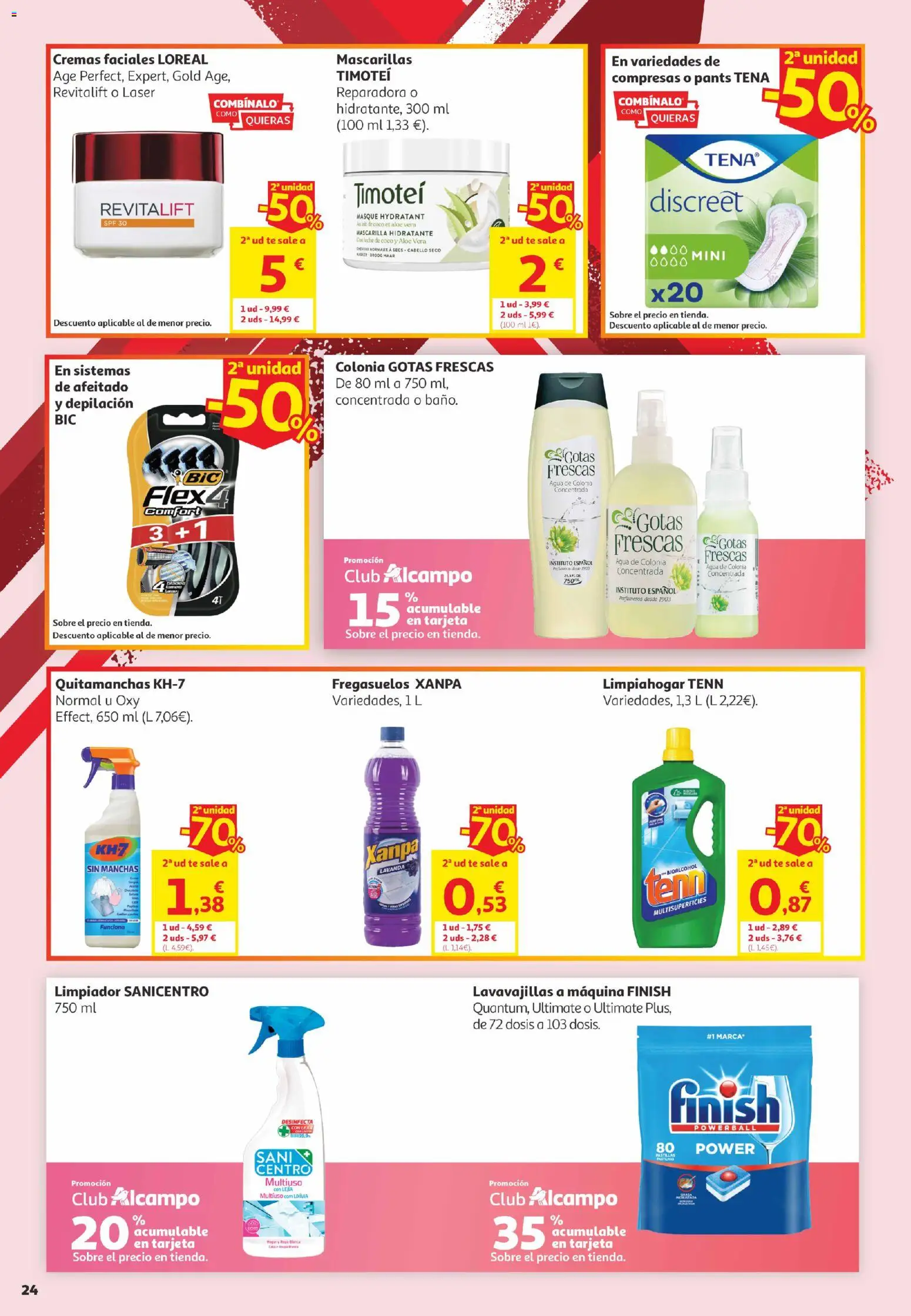 Alcampo Canarias │ válido desde el 02.06.2026 | Página: 24 | Productos: Agua de colonia, Τυρόπιτα, Lavavajillas, Γλυφιτζούρι