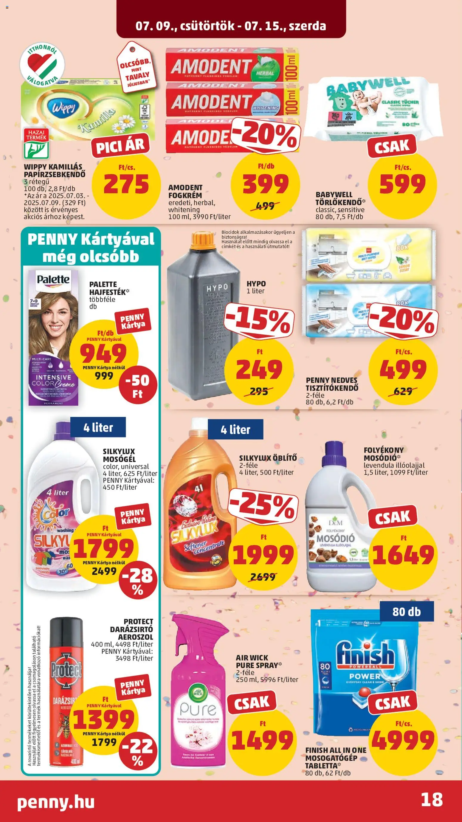 PENNY akciós ujság - amely érvényes a következő dátumtól: 2026.07.09. | Oldal: 22
