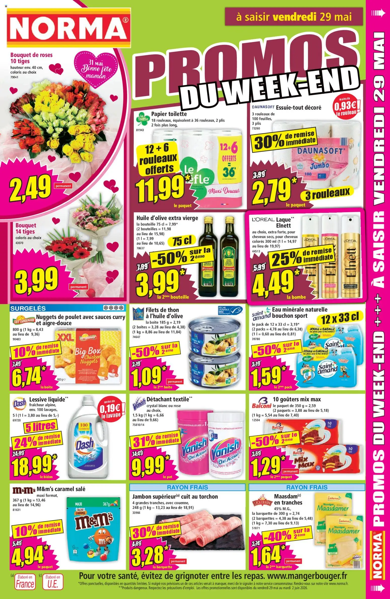 {H1} | Page: 11 | Produits: Lessive Liquide, Curry, Détachant, Eau minérale naturelle