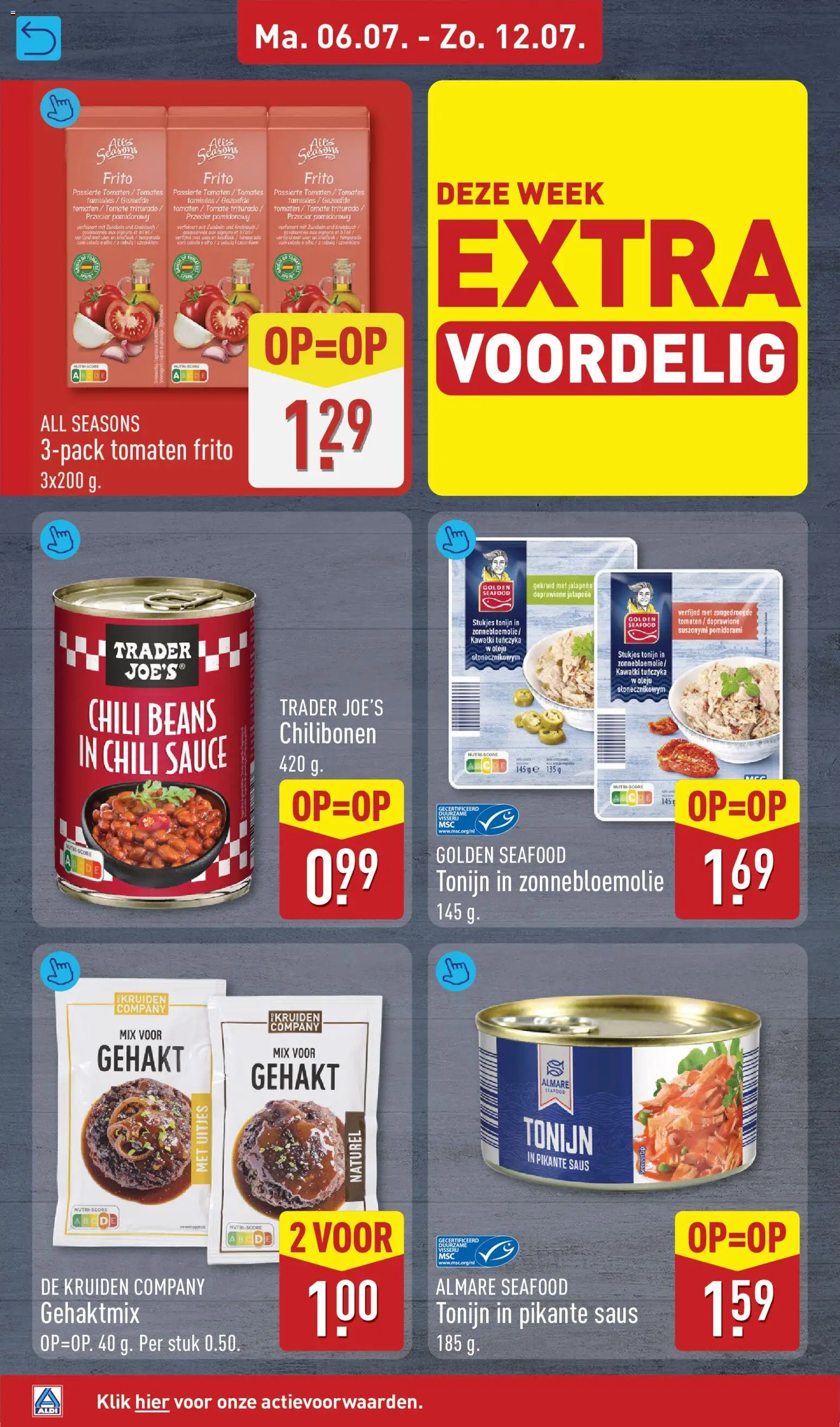 {H1} | Pagina: 16 | Producten: Tomaten, Tonijn, Kruiden, Saus