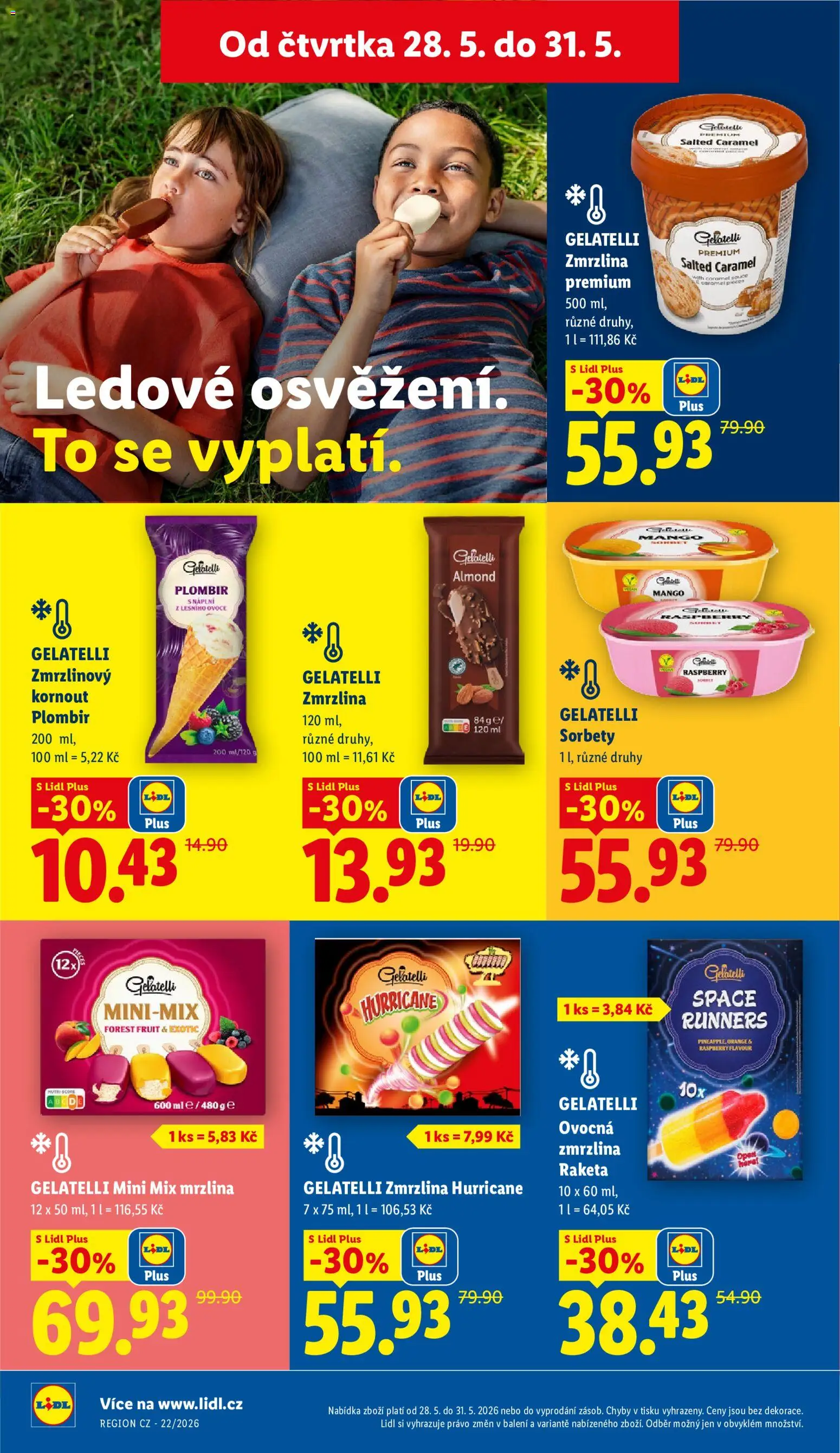 Lidl leták od 28.05.2026 | Strana: 26 | Produkty: Ovoce, Mango, Plombir, Sorbet