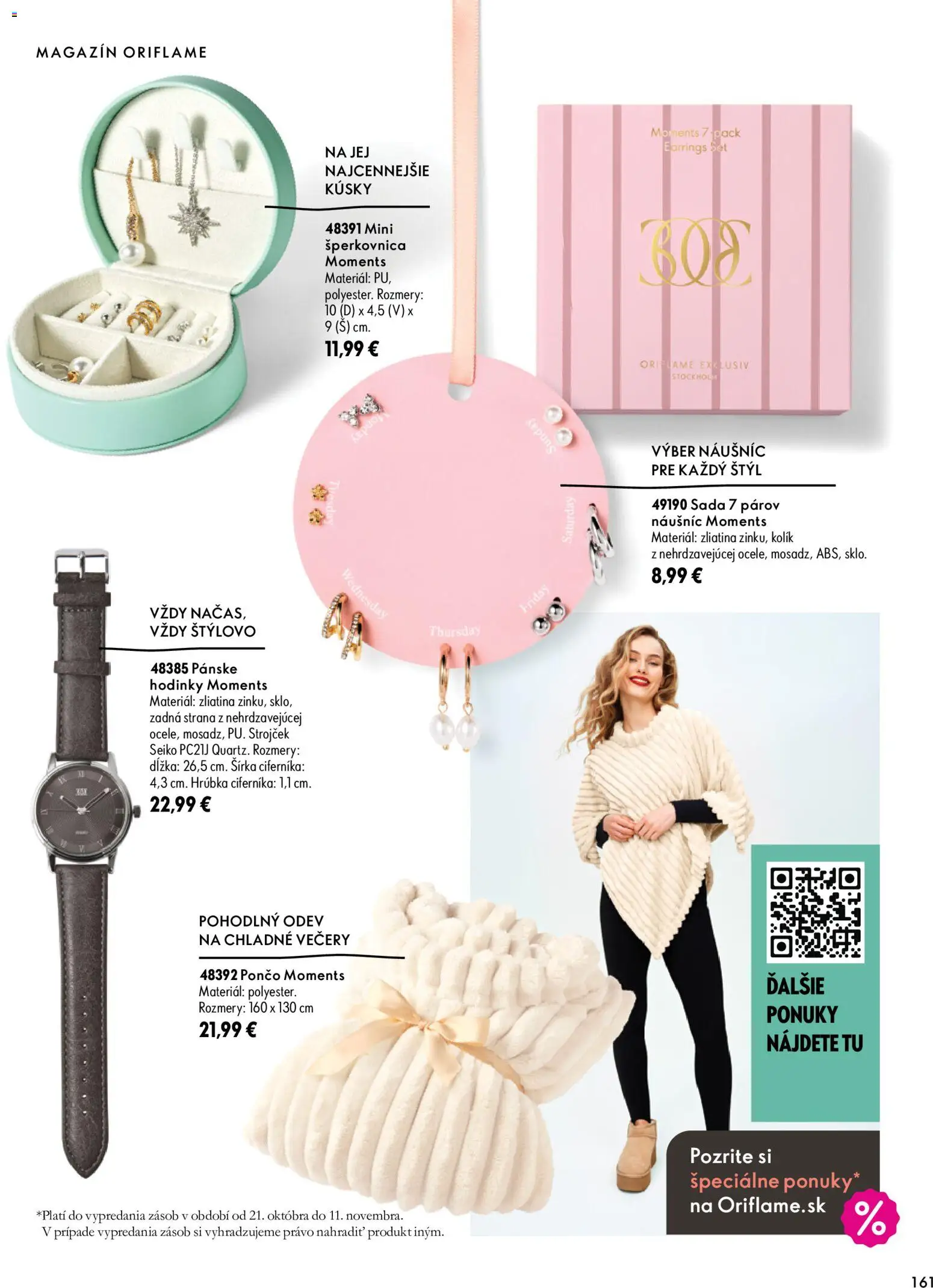 Nové Oriflame akcie – leták je platný od 30.09.2026 | Strana: 161 | Produkty: Strojček, Pánske hodinky, Hodinky