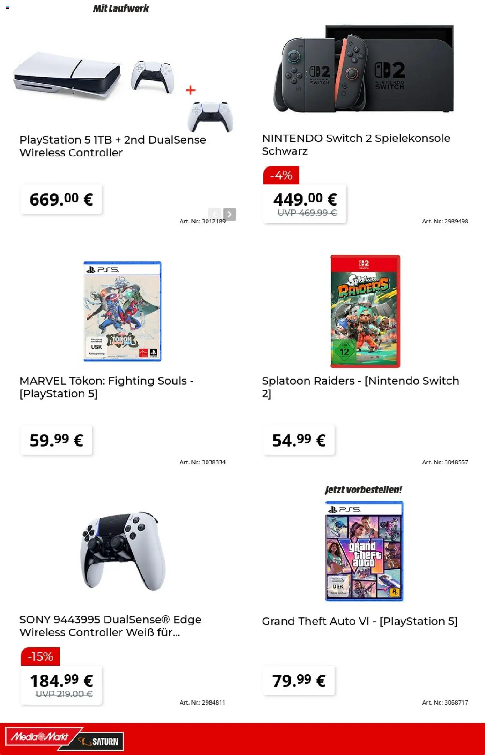 Media Markt Prospekt – gültig ab 10.08.2026 | Seite: 18 | Produkte: Playstation, Sony