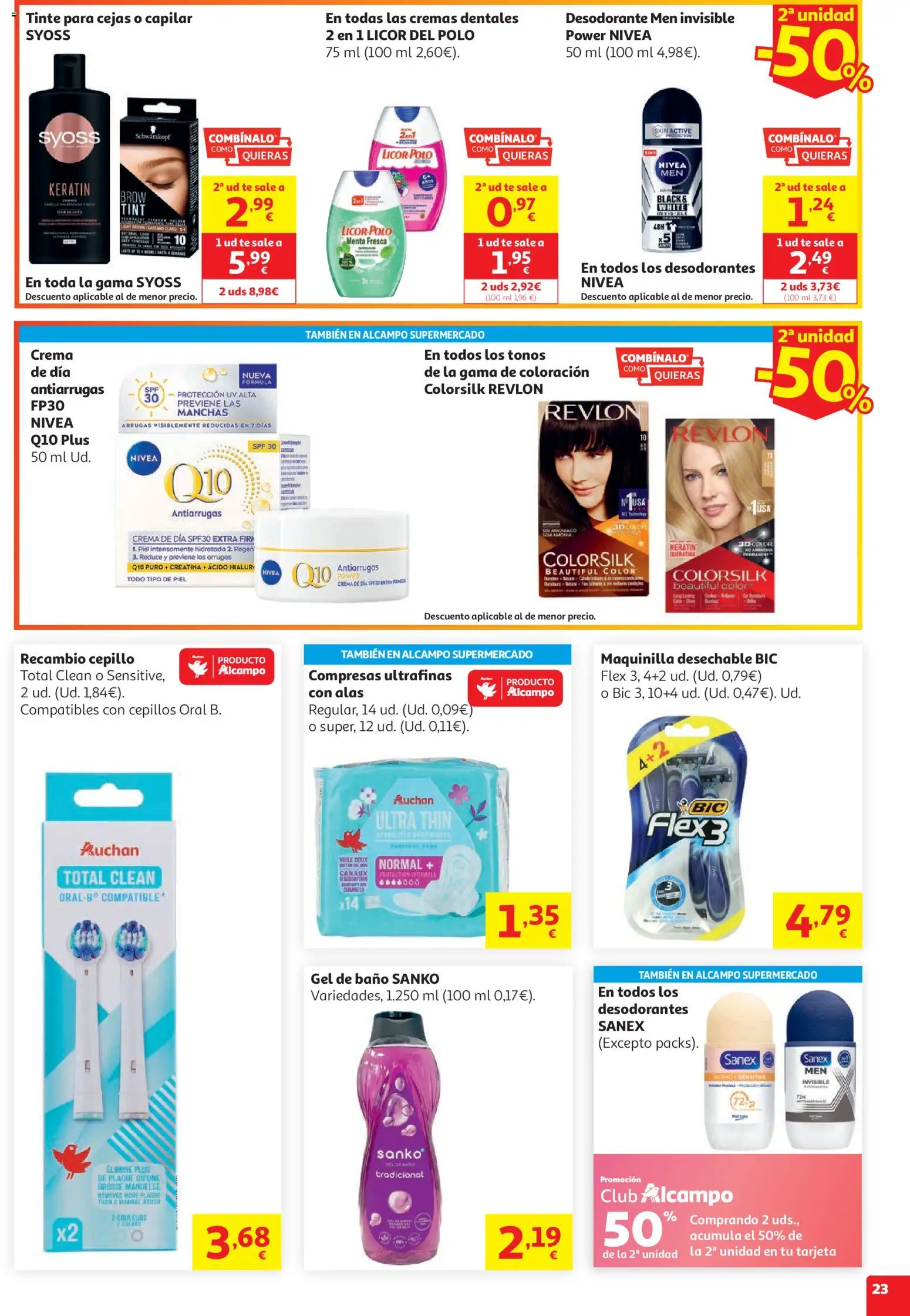Alcampo HG Unico Mad │ válido desde el 05.05.2026 | Página: 26 | Productos: Cepillo, Licor, Gel de baño, Té