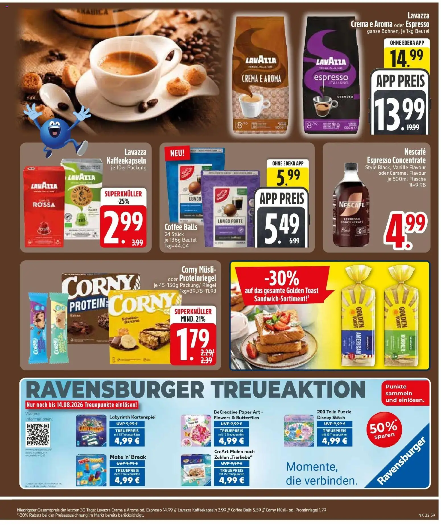 Edeka Prospekt Pfaffenhofen/Ilm (ab 03.08.2026) » Angebote Online | Seite: 11 | Produkte: Musli, Lavazza, Nescafe, Vanille