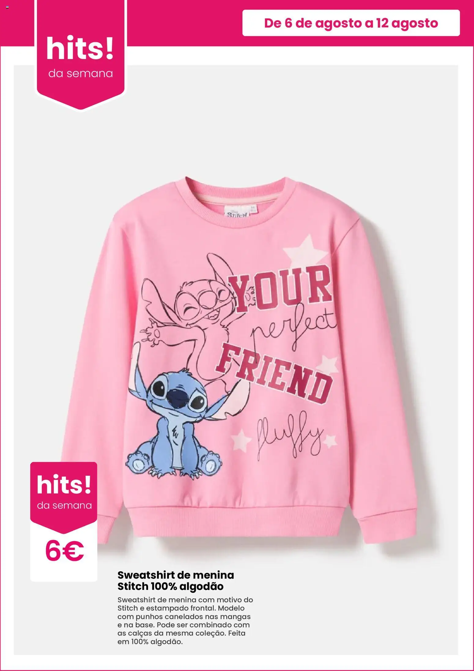 Pepco folheto │ válido de 06/08/2026 | Página: 2 | Produtos: Sweatshirt, Algodão, Calças, Mangas