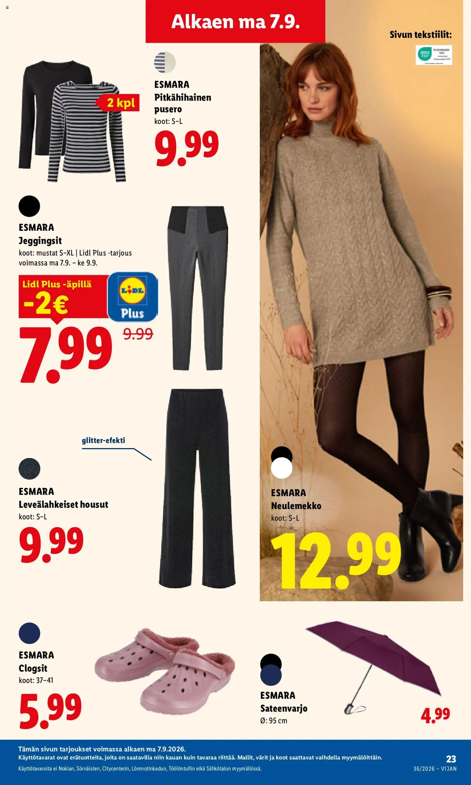 Lidl tarjoukset - Tampere – voimassa 07/09/2026 alkaen | Sivu: 9