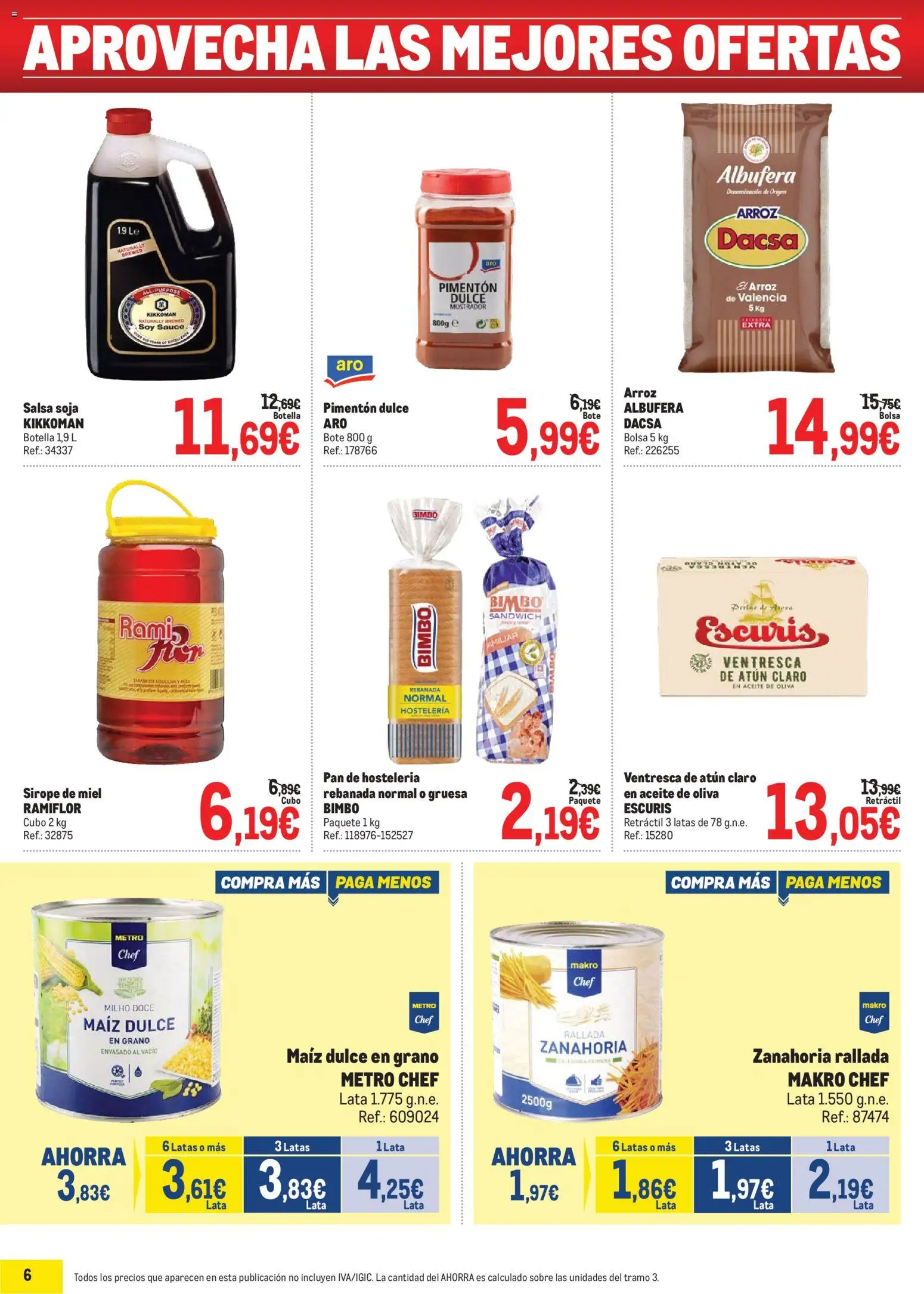 Makro Precios Norte II │ válido desde el 15.06.2026 | Página: 6 | Productos: Aceite, Pan, Aceite de oliva, Bolsa