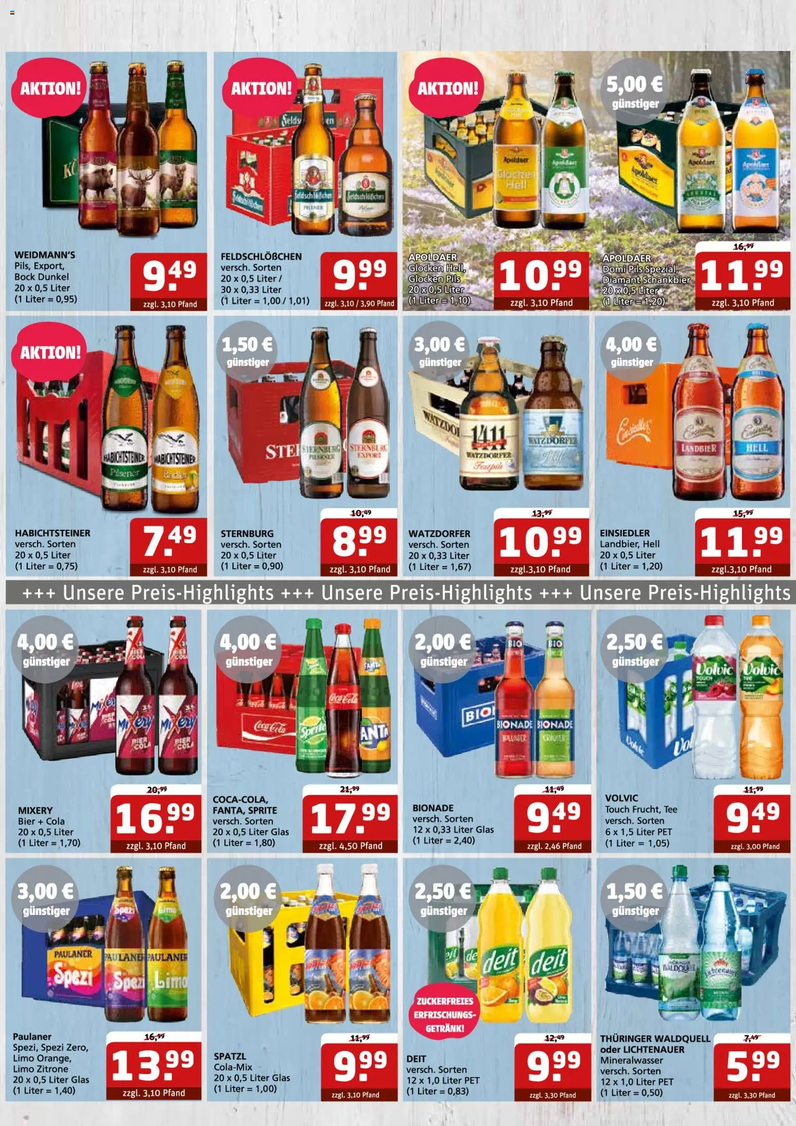 Getränke Quelle Prospekt 	 – gültig ab 02.03.2026 | Seite: 3 | Produkte: Bier, Bionade, Mineralwasser, Tee