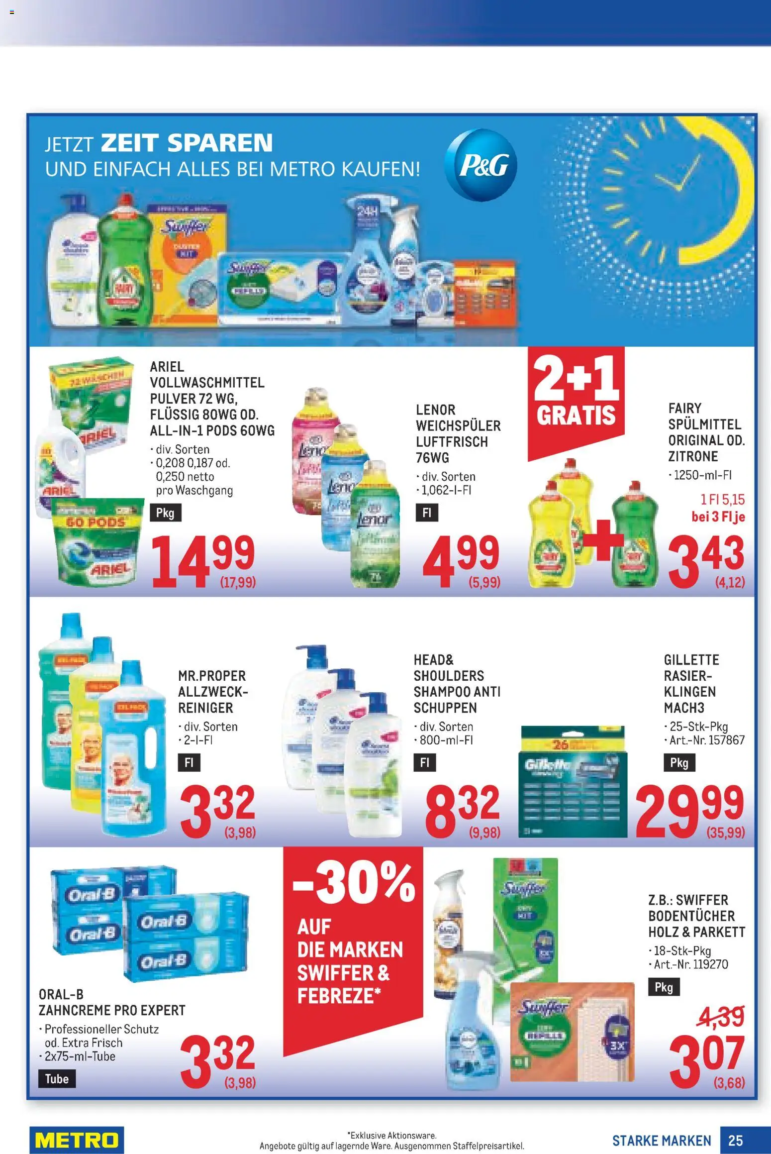 Metro angebote Starke Marken gültig ab 11.06.2026 | Seite: 25 | Produkte: Zitrone, Shampoo, Weichspüler