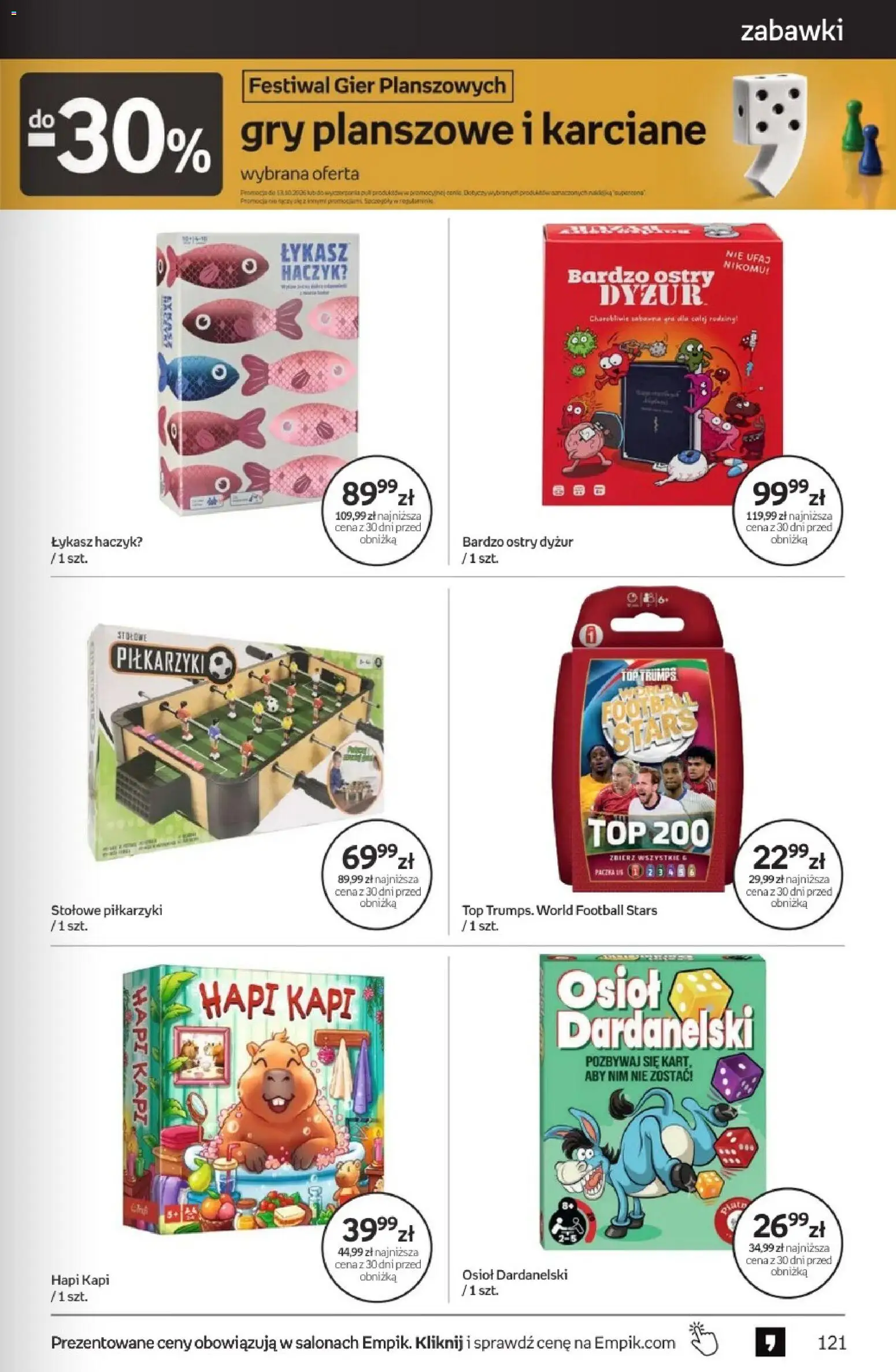 Empik promocje od 23.09.2026 | Strona: 121 | Produkty: Zabawki, Gra, Gry planszowe, Gry