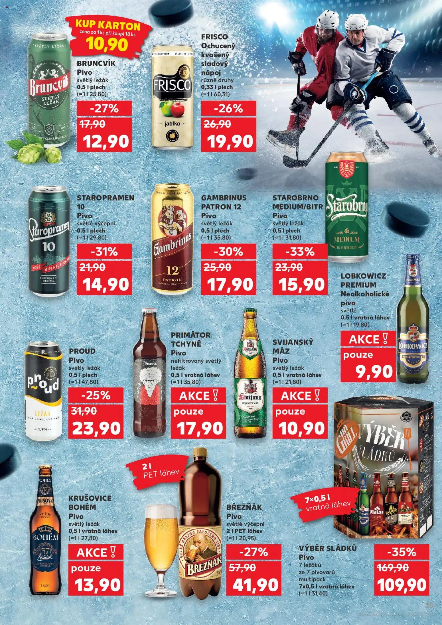 Kaufland leták - Brno od 27.05.2026 | Strana: 25 | Produkty: Starobrno, Plech, Nealkoholické pivo, Láhev