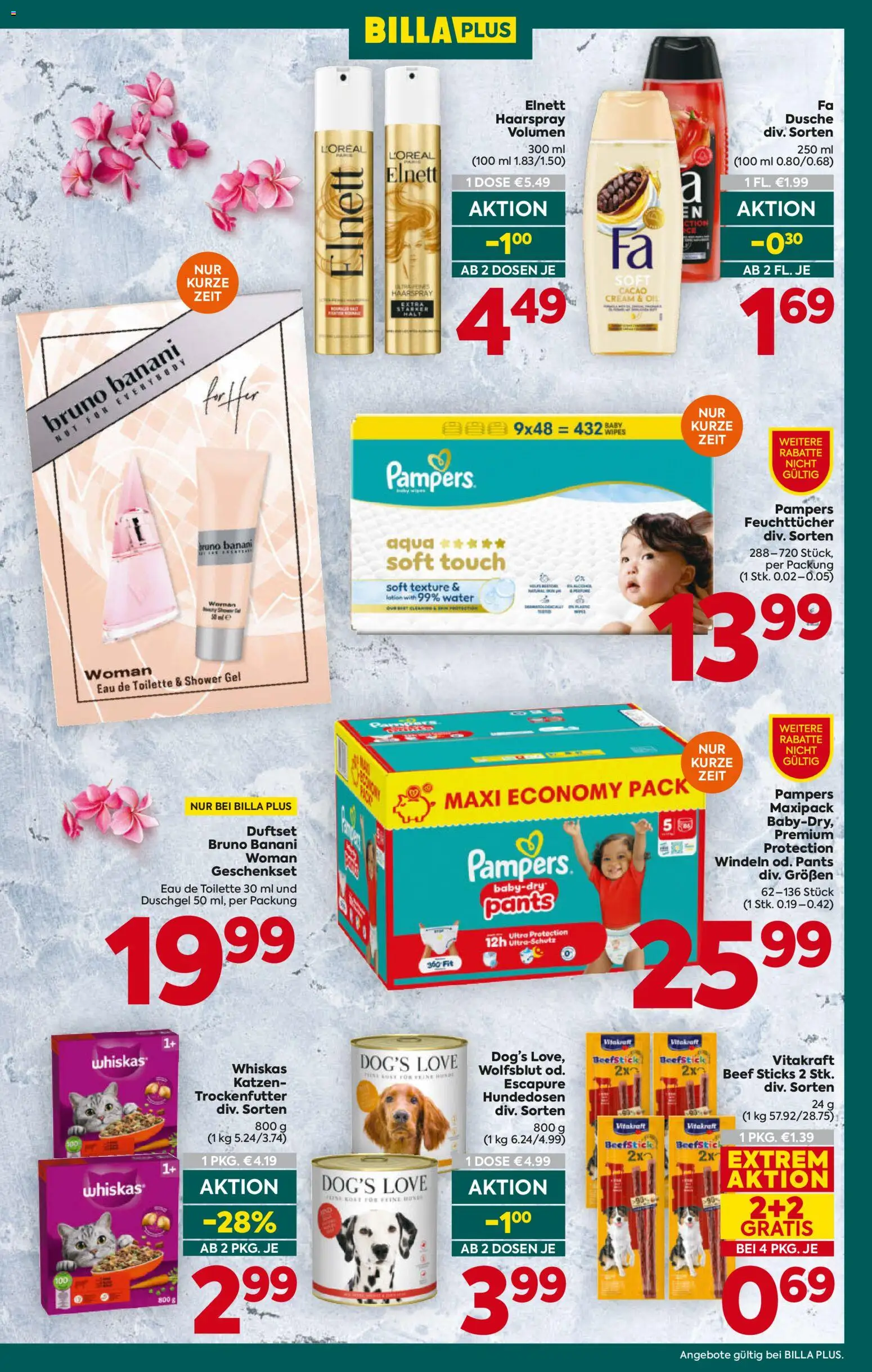 Billa Plus Flugblatt gültig ab 07.05.2026 | Seite: 21 | Produkte: Dusche, Eau de Toilette, Pampers, Duschgel